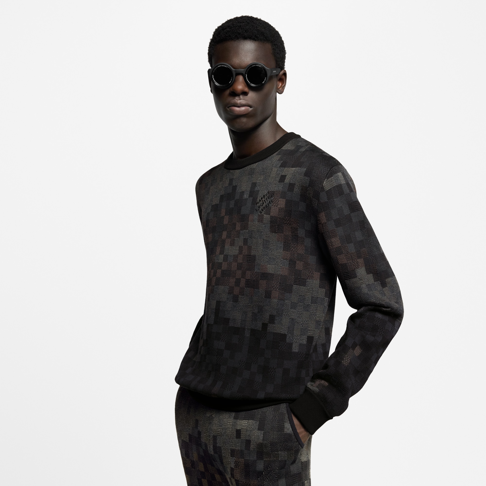 Jersey Damoflage en Jacquard  Hombre Prêt-à-Porter Todo Prêt-à-Porter | LOUIS VUITTON (Zoom de producto)