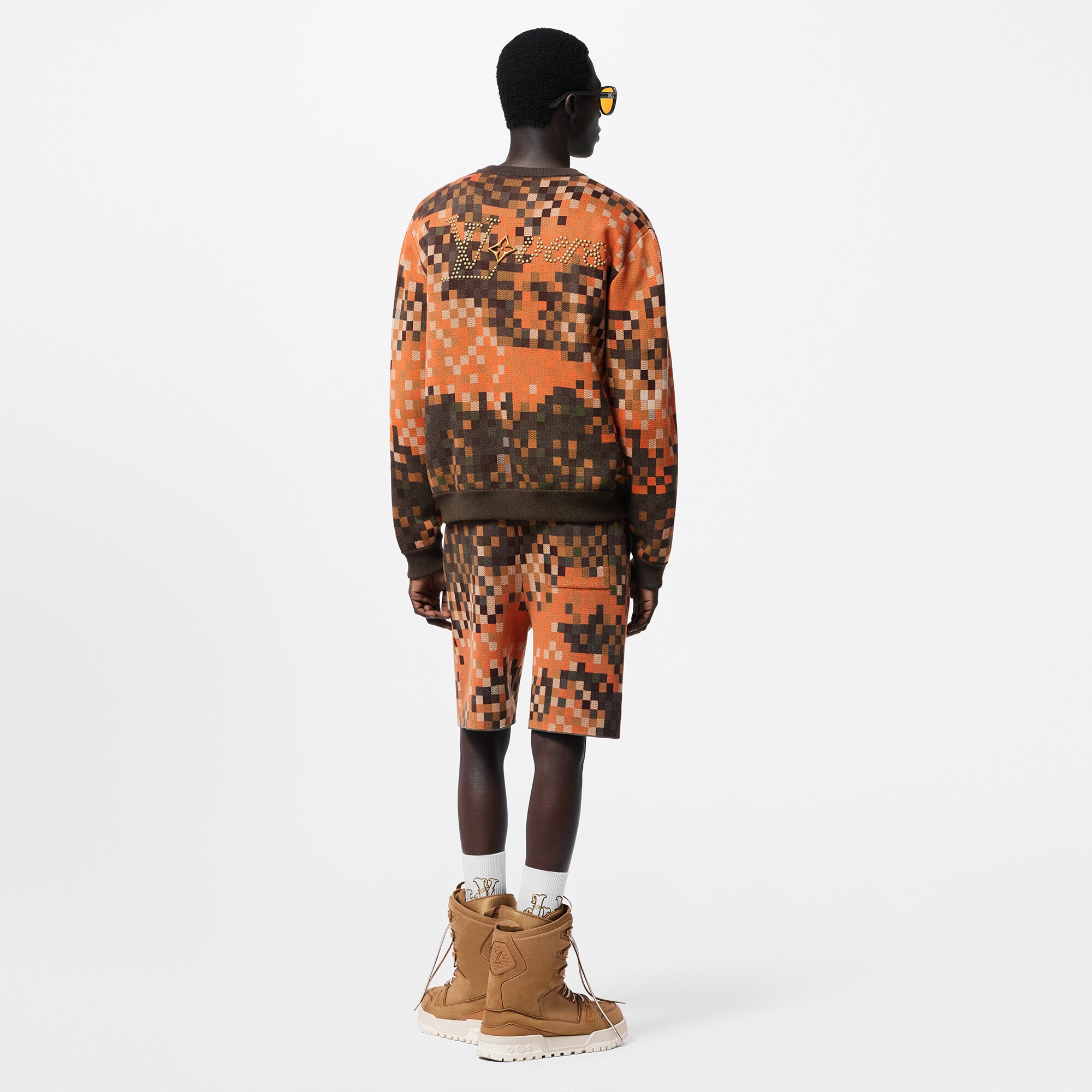 Jersey de algodón en Jacquard  Hombre Prêt-à-Porter Punto y sudaderas | LOUIS VUITTON (Zoom de producto)