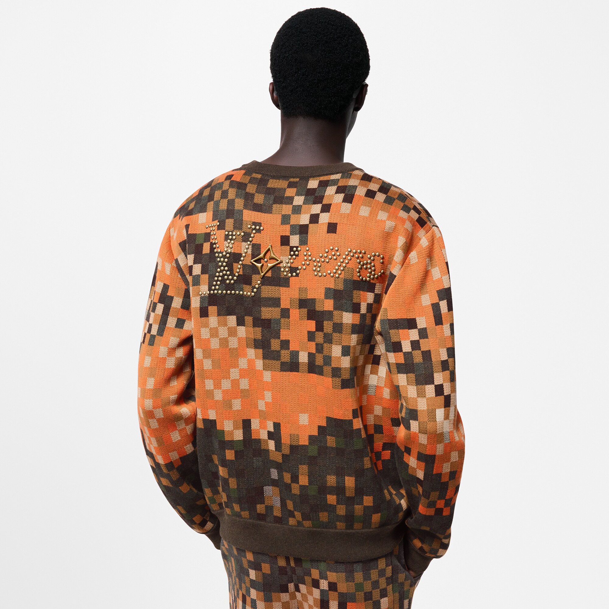 Jersey de algodón en Jacquard  Hombre Prêt-à-Porter Punto y sudaderas | LOUIS VUITTON (Zoom de producto)