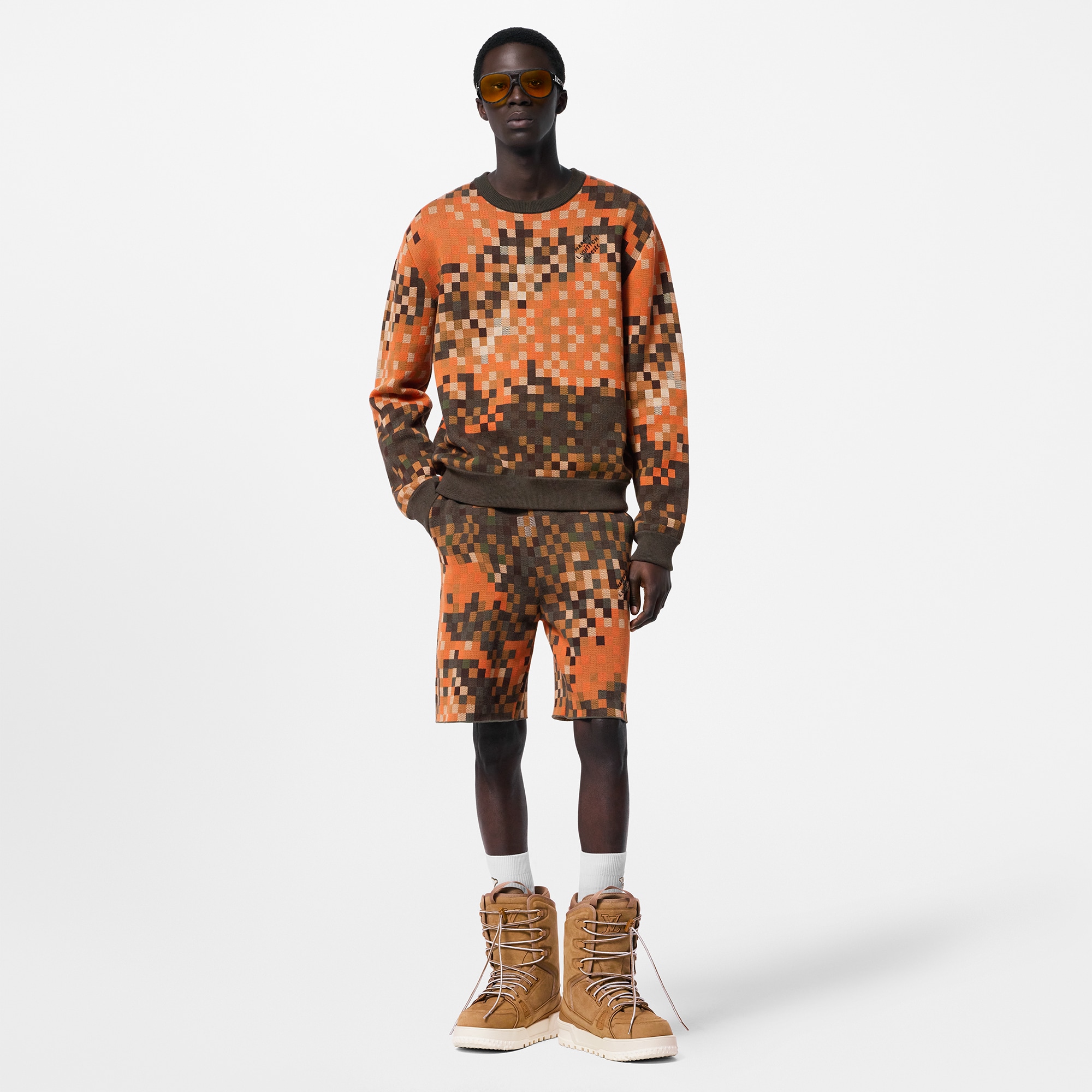 Jersey de algodón en Jacquard  Hombre Prêt-à-Porter Punto y sudaderas | LOUIS VUITTON (Zoom de producto)