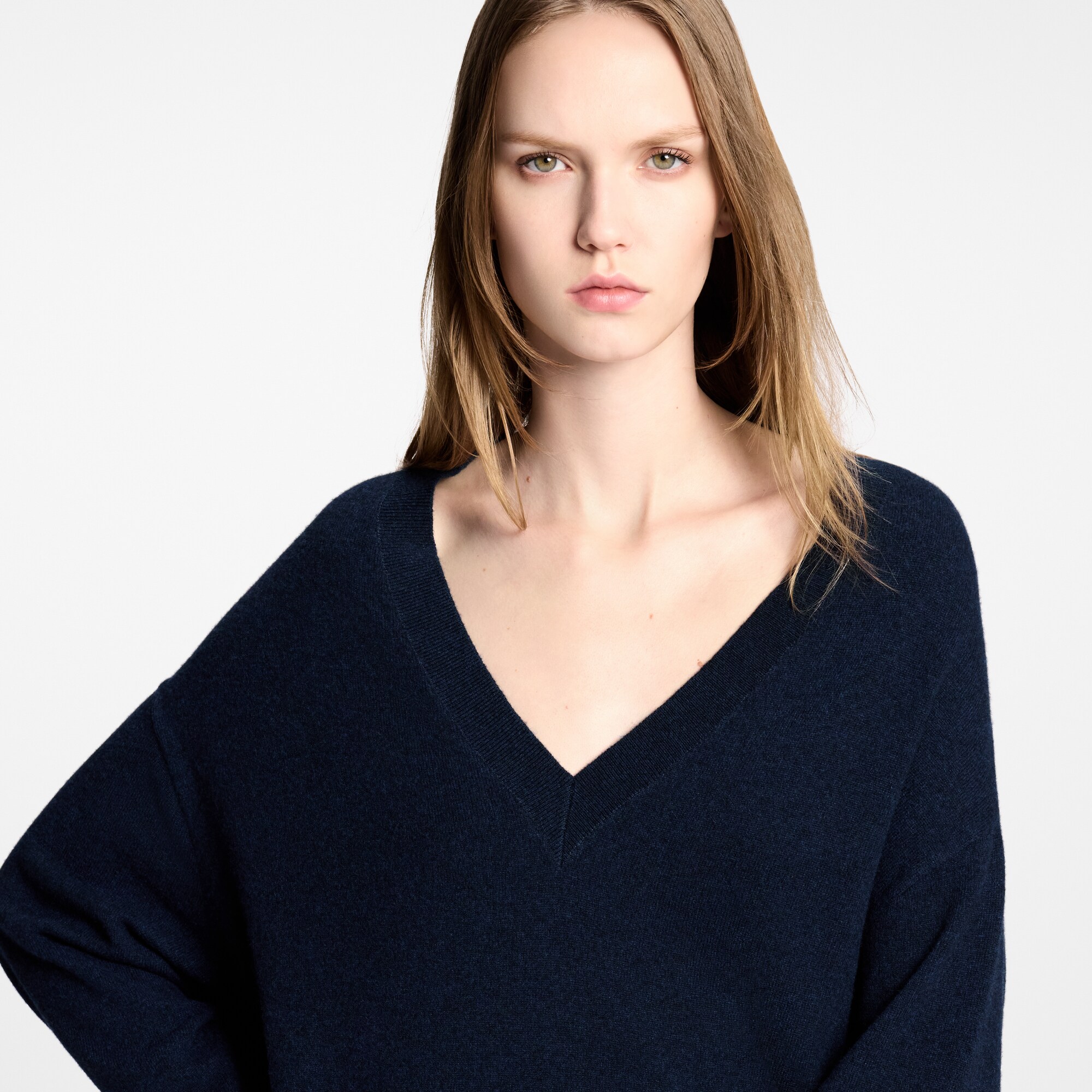 Jersey de cachemir con cuello doble  Mujer Prêt-à-Porter Artículos de punto | LOUIS VUITTON (Zoom de producto)