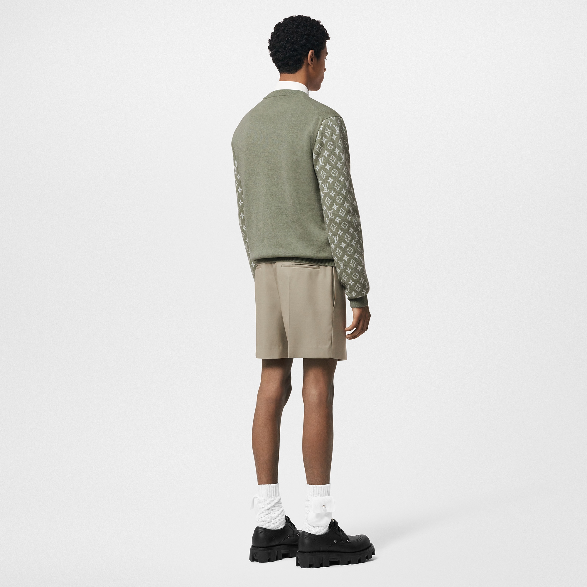Jersey de cachemir con motivos distintivos  Hombre Prêt-à-Porter Camisetas y polos | LOUIS VUITTON (Zoom de producto)