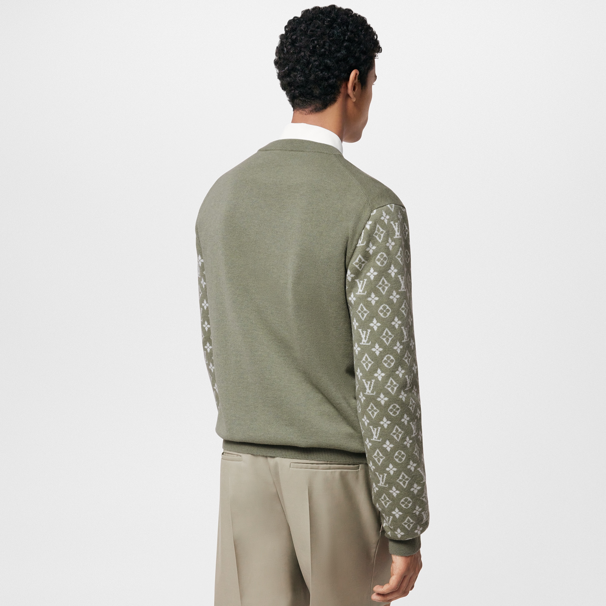 Jersey de cachemir con motivos distintivos  Hombre Prêt-à-Porter Camisetas y polos | LOUIS VUITTON (Zoom de producto)