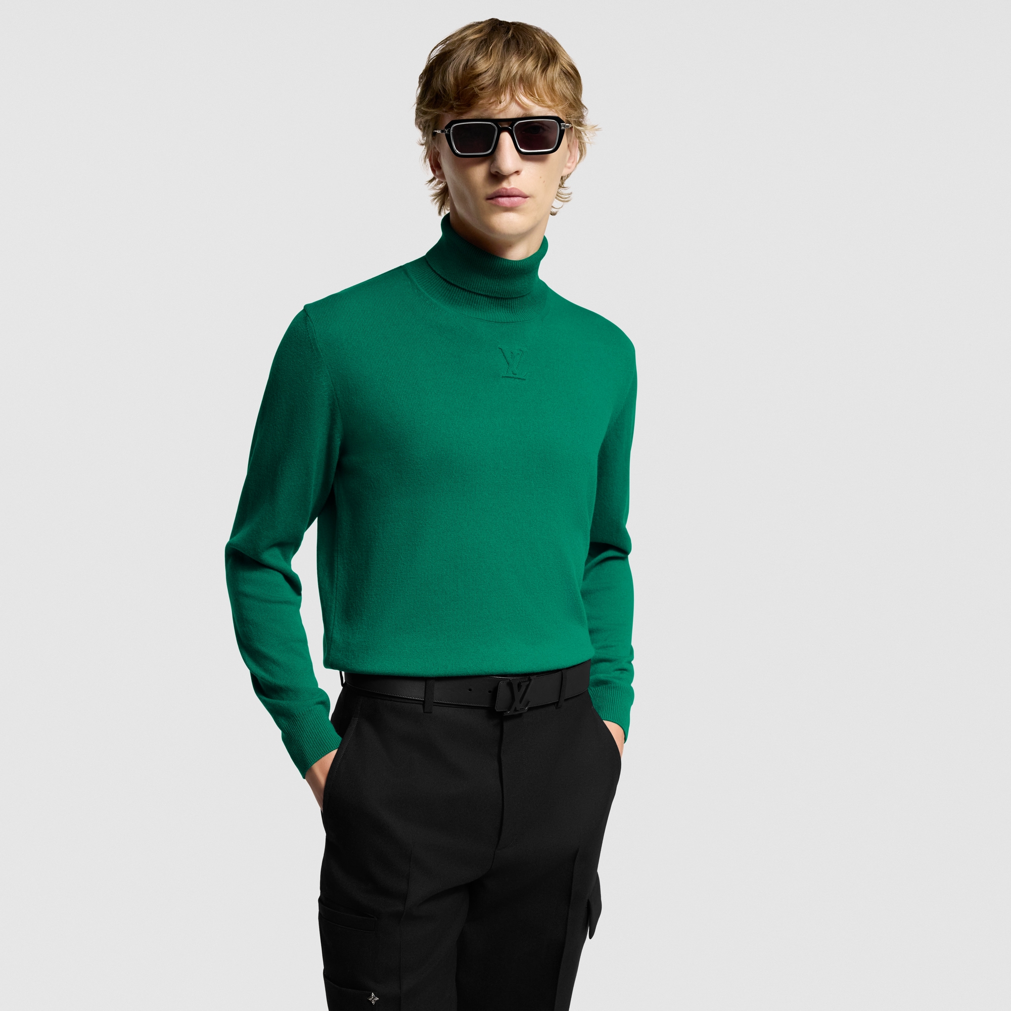 Jersey de cuello cisne en cachemir  Novedades Holiday Selección para él | LOUIS VUITTON (Zoom de producto)