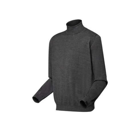 Jersey de cuello cisne en seda y cachemir Hombre Prêt-à-Porter Punto y sudaderas | LOUIS VUITTON (Zoom de producto)