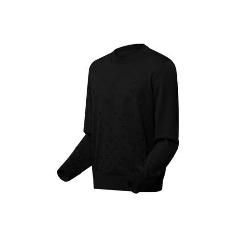 Jersey de cuello redondo con adorno Hombre Prêt-à-Porter Todo Prêt-à-Porter | LOUIS VUITTON (Zoom de producto)