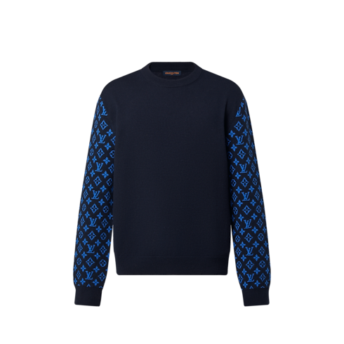 Jersey de cuello redondo en mezcla de materiales Hombre Prêt-à-Porter Punto y sudaderas | LOUIS VUITTON (Zoom de producto)