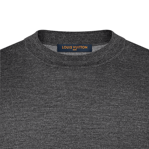 Jersey de cuello redondo en mezcla de seda y cachemir Hombre Prêt-à-Porter Punto y sudaderas | LOUIS VUITTON (Zoom de producto)