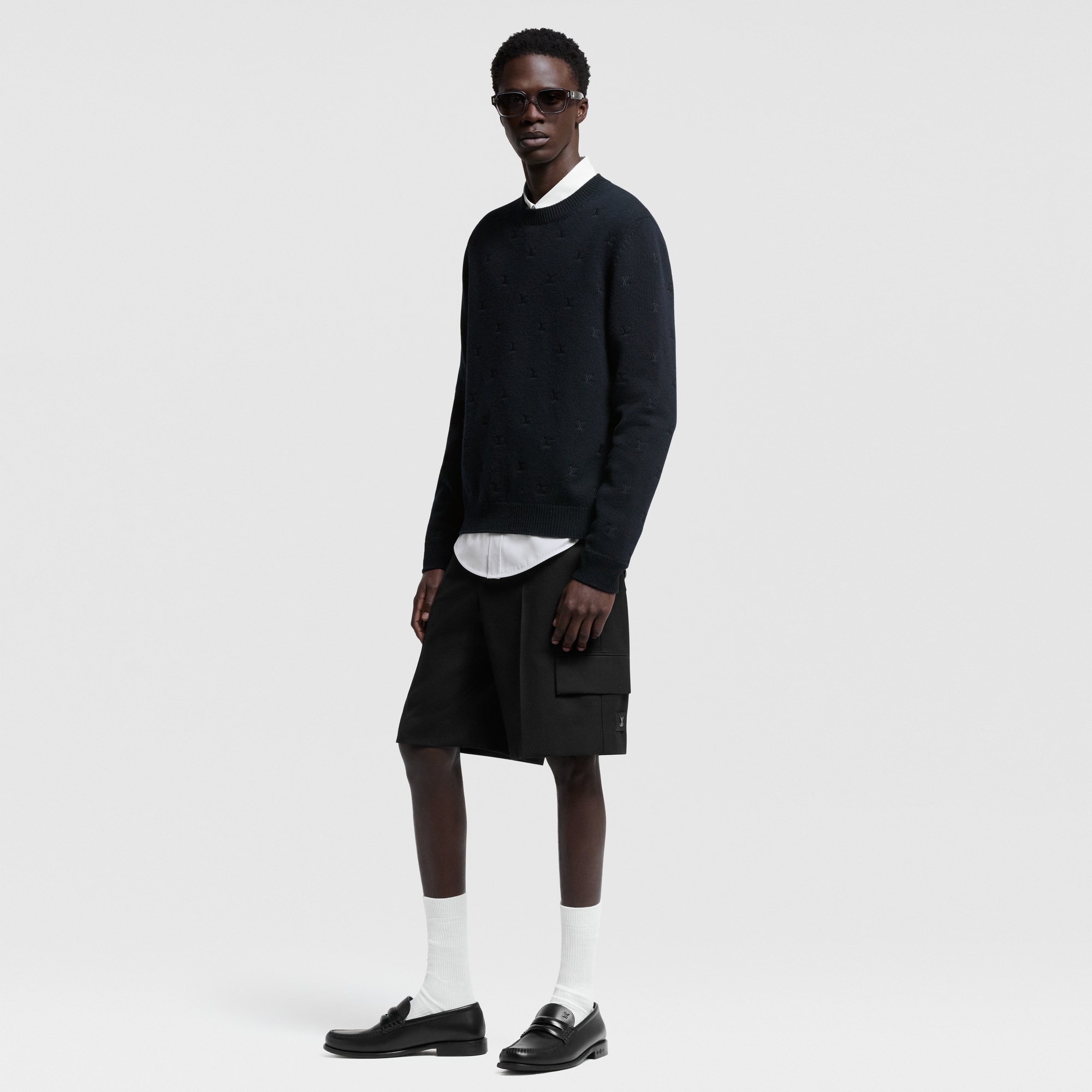Jersey de cuello redondo LV Blason  Hombre Prêt-à-Porter Todo Prêt-à-Porter | LOUIS VUITTON (Zoom de producto)