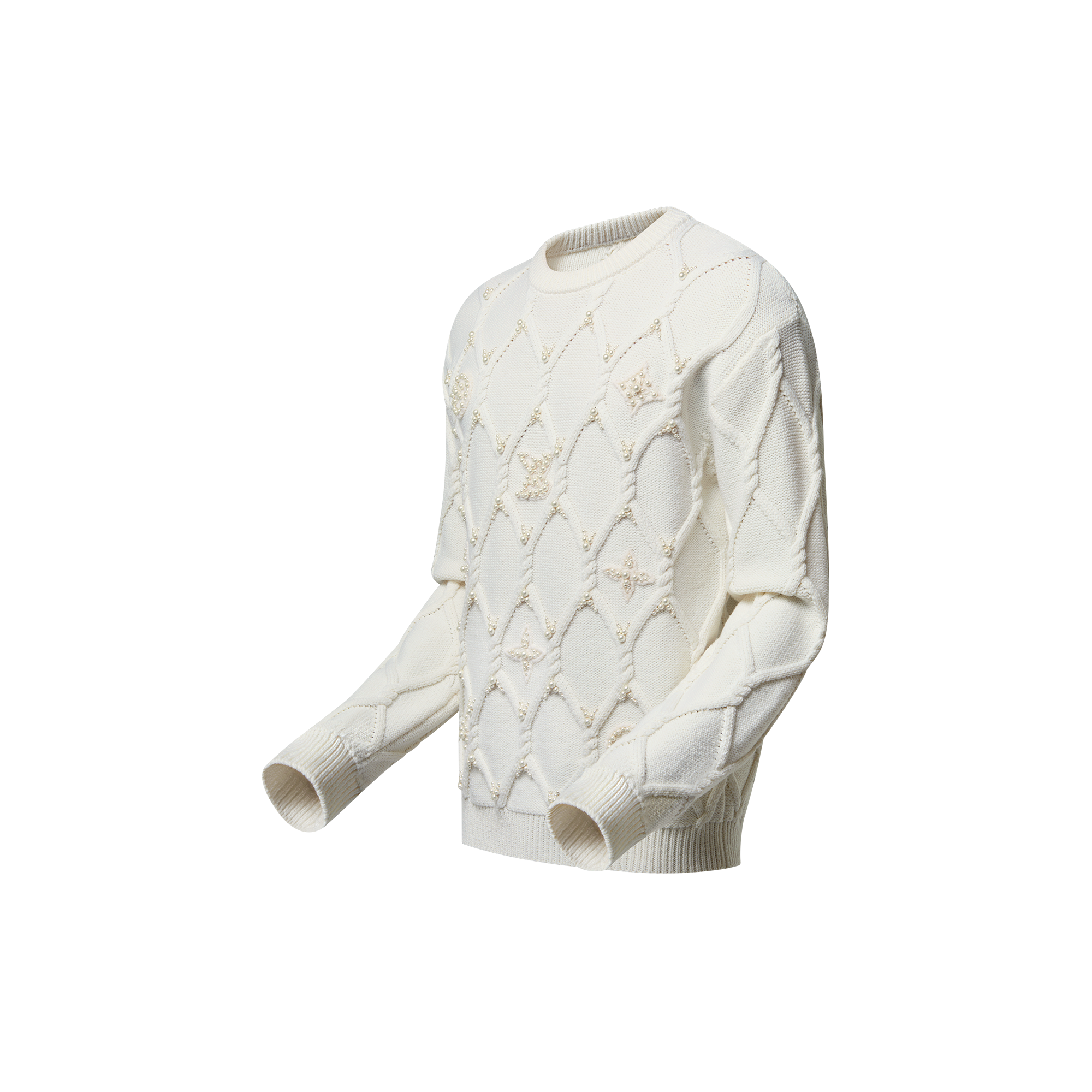 Jersey de lana en punto de ochos  Novedades Para hombre LV Ski | LOUIS VUITTON (Zoom de producto)