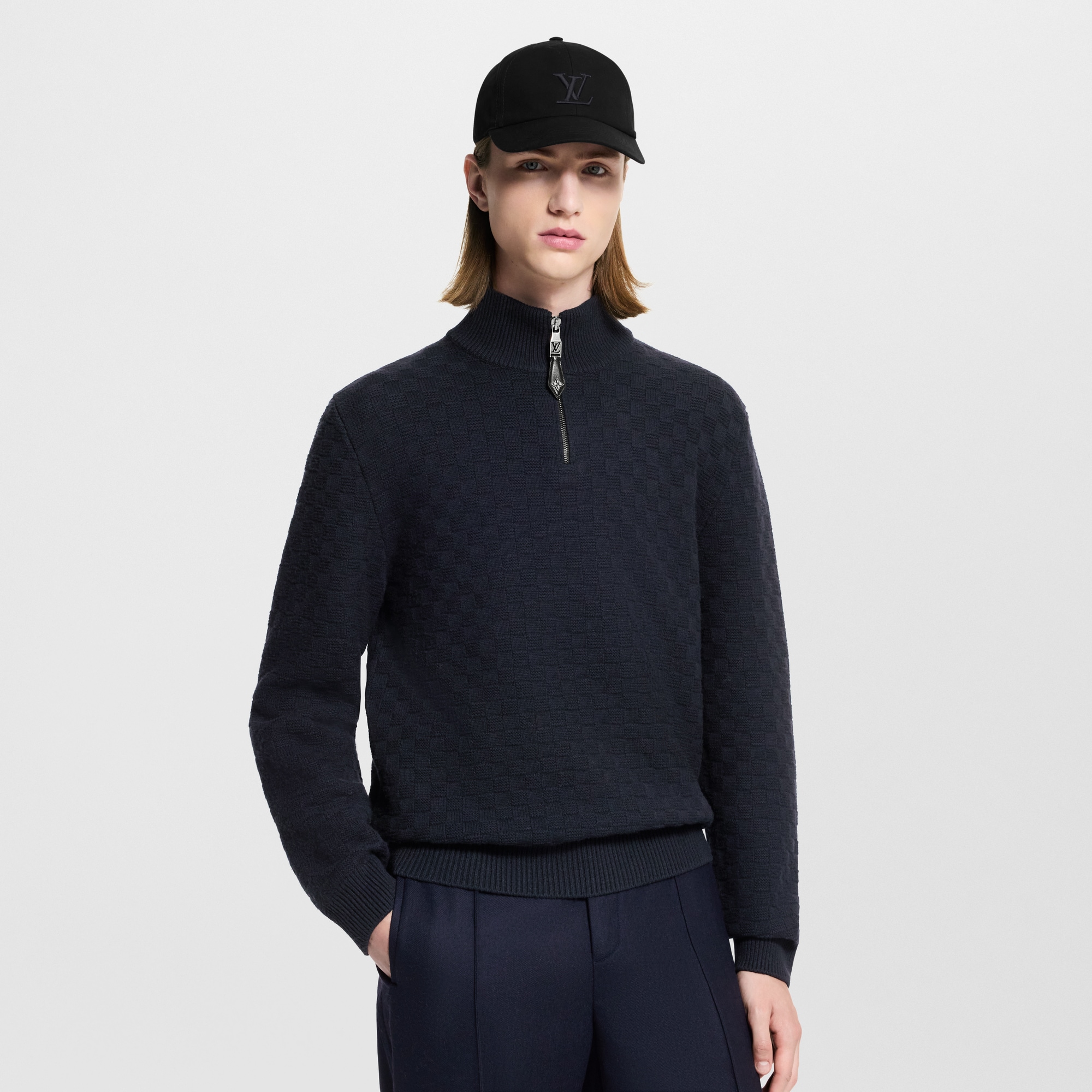 Jersey de lana y cachemir con media cremallera  Hombre Prêt-à-Porter Todo Prêt-à-Porter | LOUIS VUITTON (Zoom de producto)