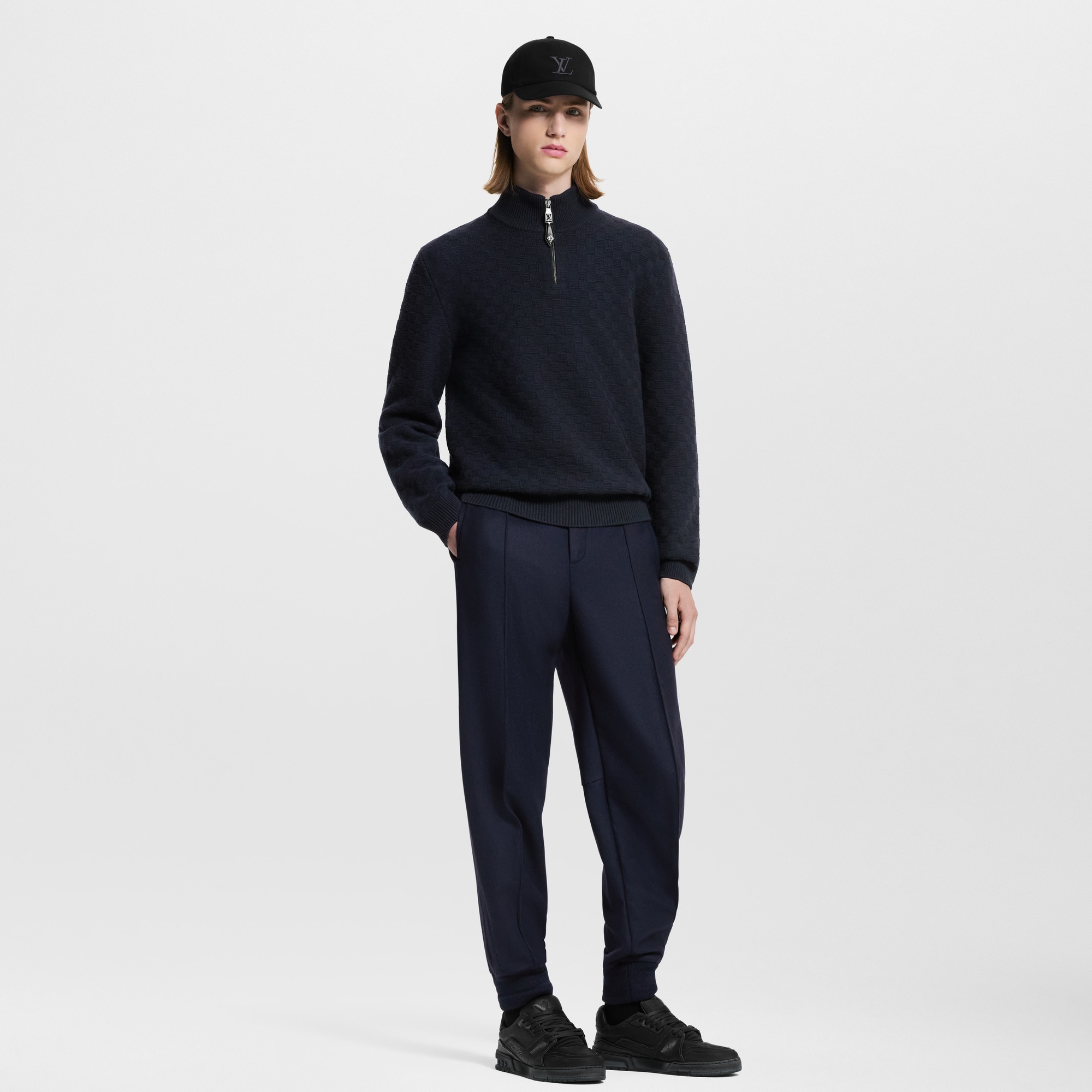 Jersey de lana y cachemir con media cremallera  Hombre Prêt-à-Porter Todo Prêt-à-Porter | LOUIS VUITTON (Zoom de producto)