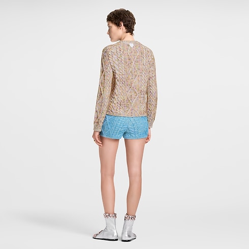 Jersey de punto con flores Mujer Prêt-à-Porter Artículos de punto | LOUIS VUITTON (Zoom de producto)