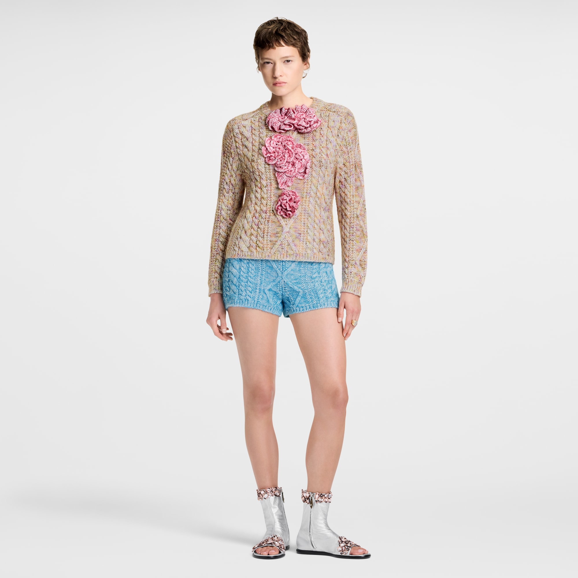 Jersey de punto con flores  Mujer Prêt-à-Porter Artículos de punto | LOUIS VUITTON (Zoom de producto)