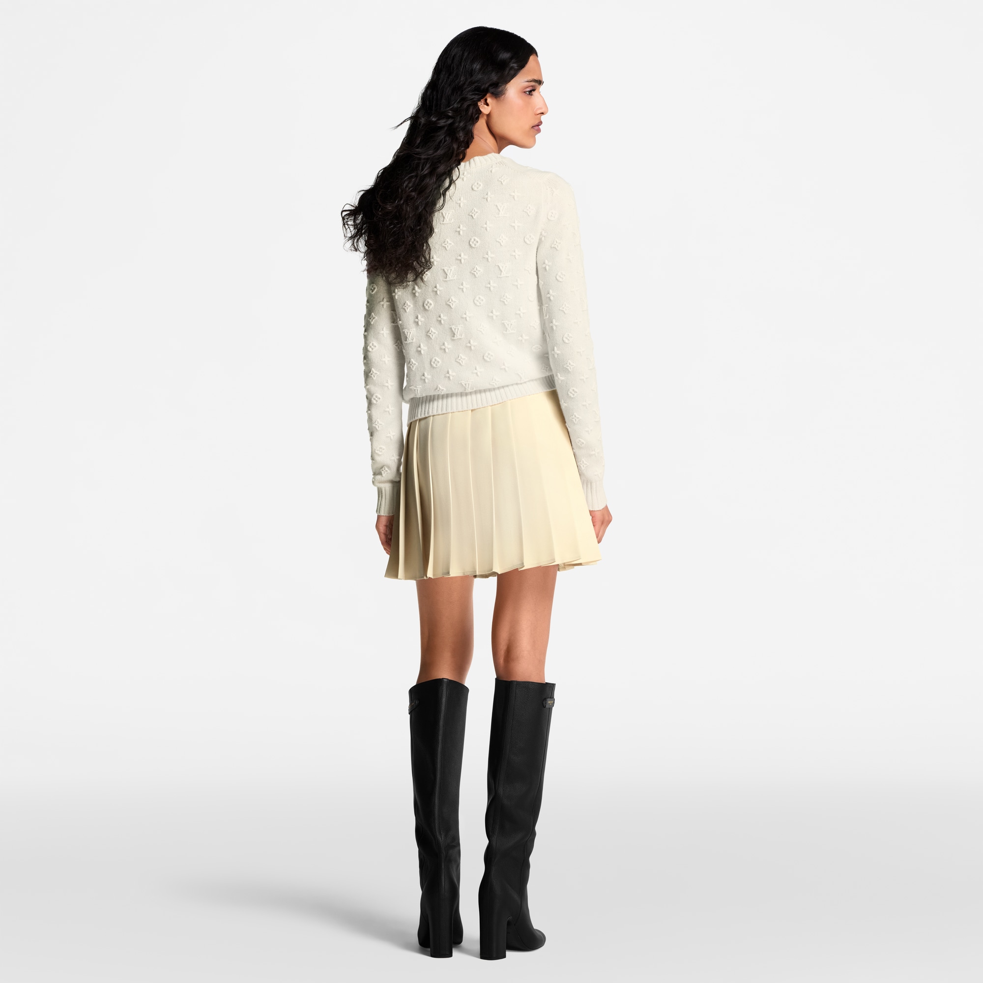 Jersey de punto Monogram tridimensional  Mujer Prêt-à-Porter Artículos de punto | LOUIS VUITTON (Zoom de producto)