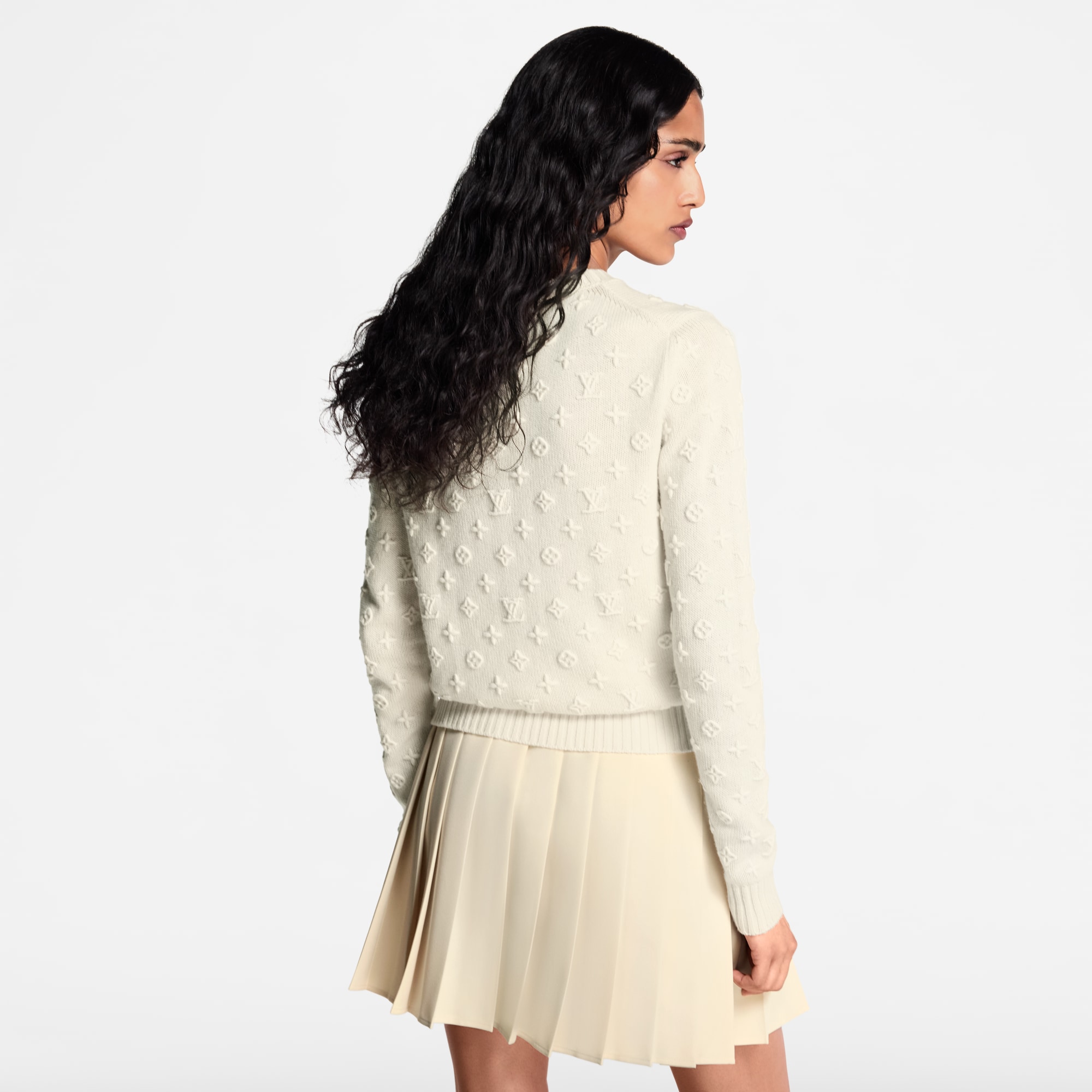 Jersey de punto Monogram tridimensional  Mujer Prêt-à-Porter Artículos de punto | LOUIS VUITTON (Zoom de producto)