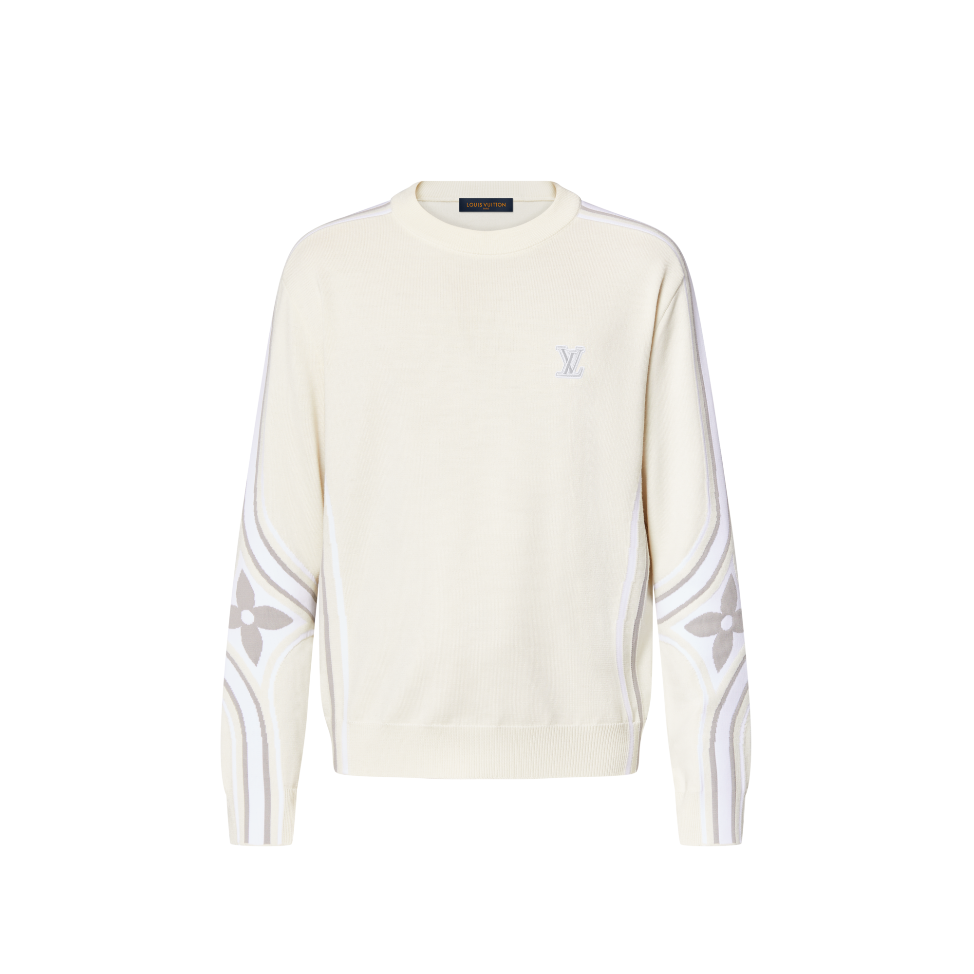 Jersey de punto y cuello redondo con motivos gráficos  Novedades Para hombre LV Ski | LOUIS VUITTON (Zoom de producto)