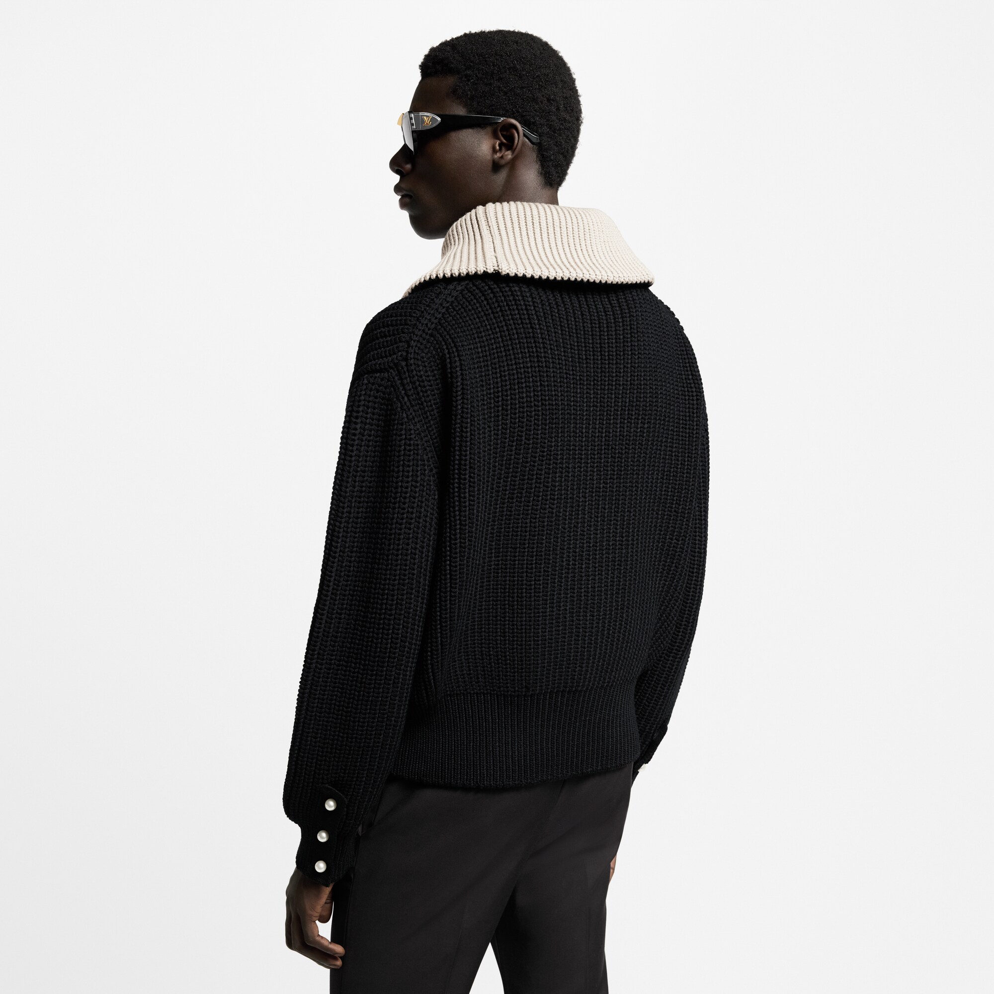Jersey en mezcla de lana con media cremallera  Hombre Prêt-à-Porter Todo Prêt-à-Porter | LOUIS VUITTON (Zoom de producto)