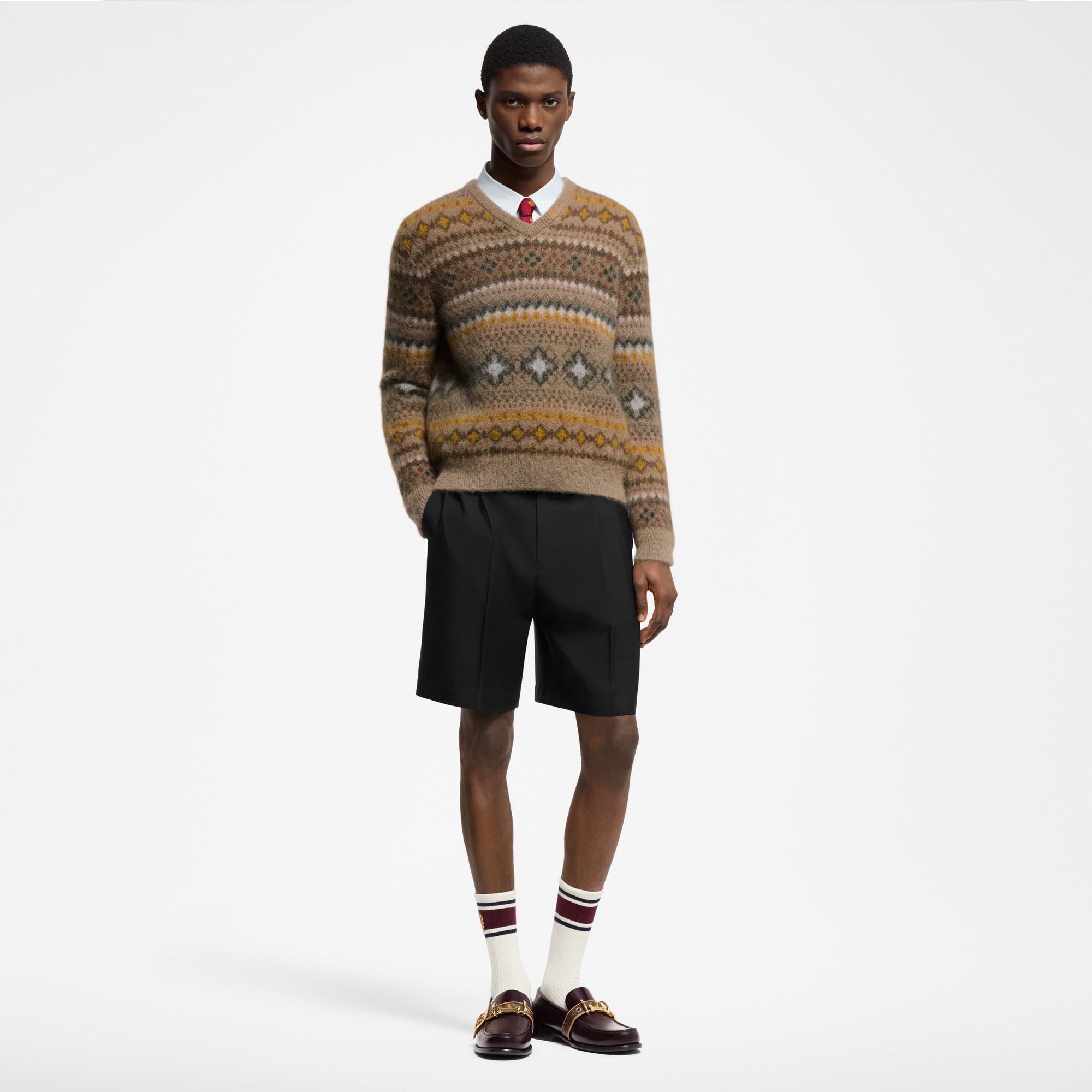 Jersey Fair Isle en mezcla de mohair  Hombre Prêt-à-Porter Todo Prêt-à-Porter | LOUIS VUITTON (Zoom de producto)