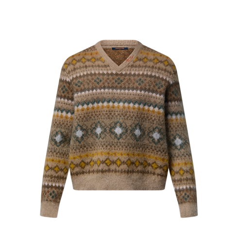 Jersey Fair Isle en mezcla de mohair Hombre Prêt-à-Porter Todo Prêt-à-Porter | LOUIS VUITTON (Zoom de producto)