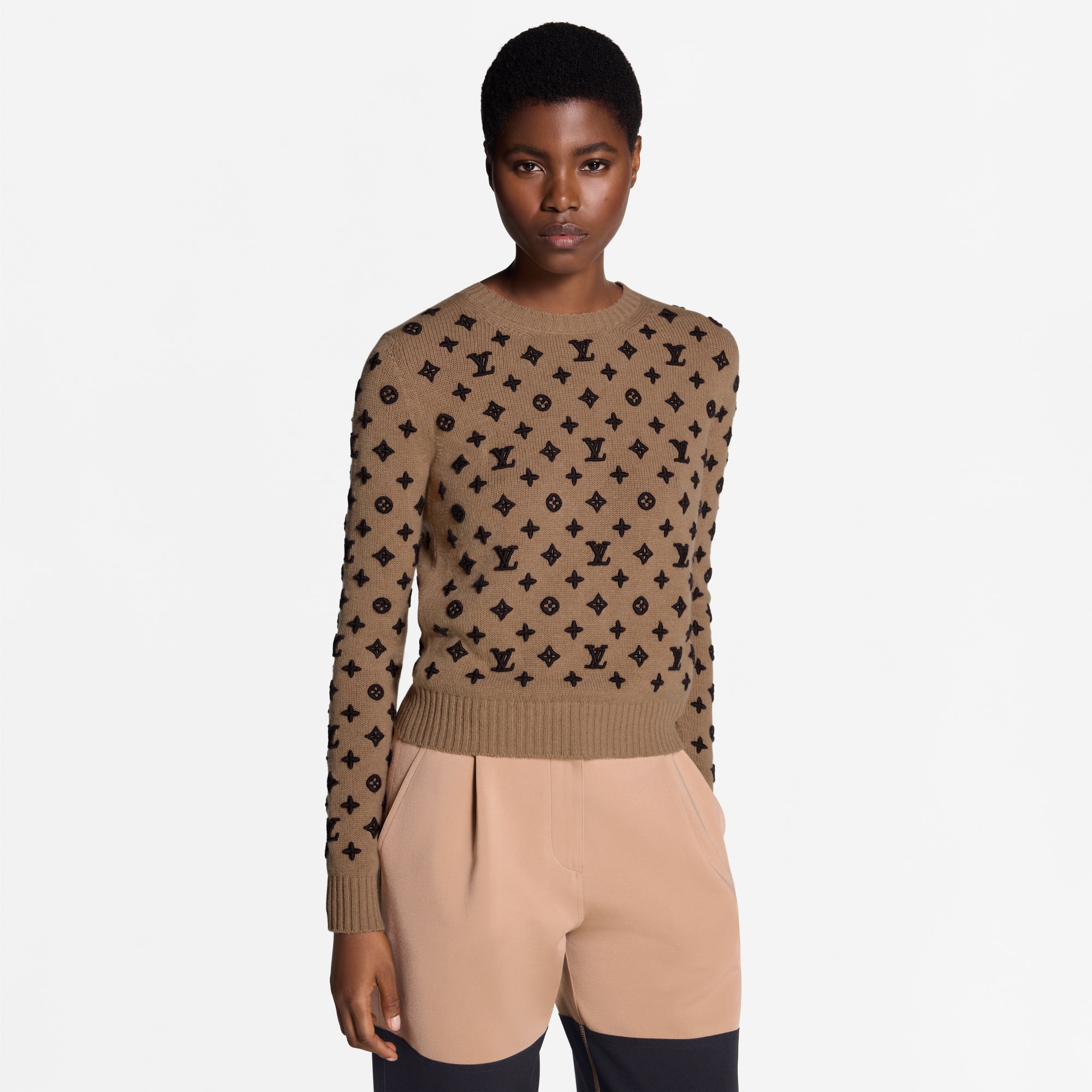 Jersey Monogram de cachemir  Mujer Prêt-à-Porter Artículos de punto | LOUIS VUITTON (Zoom de producto)
