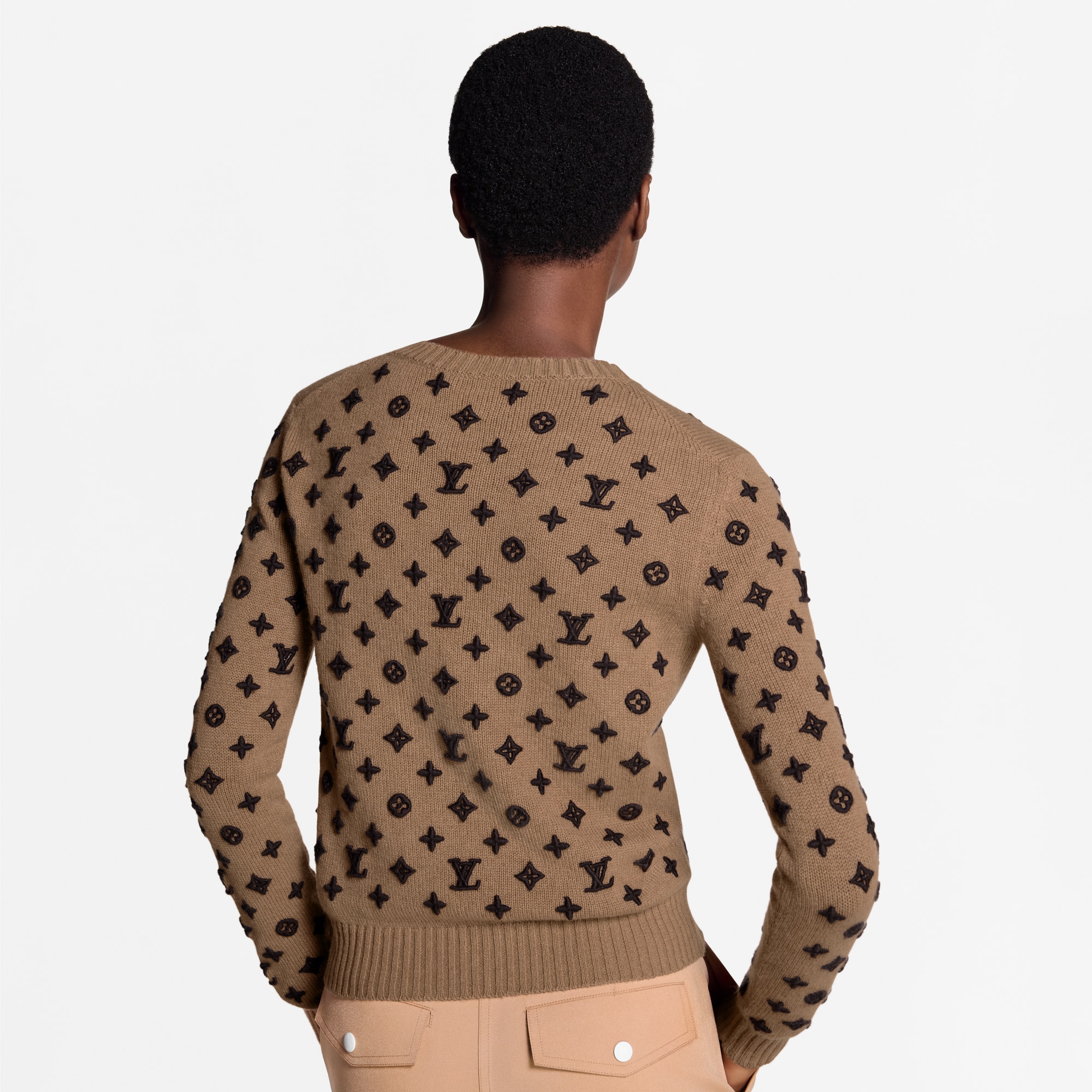Jersey Monogram de cachemir  Mujer Prêt-à-Porter Artículos de punto | LOUIS VUITTON (Zoom de producto)