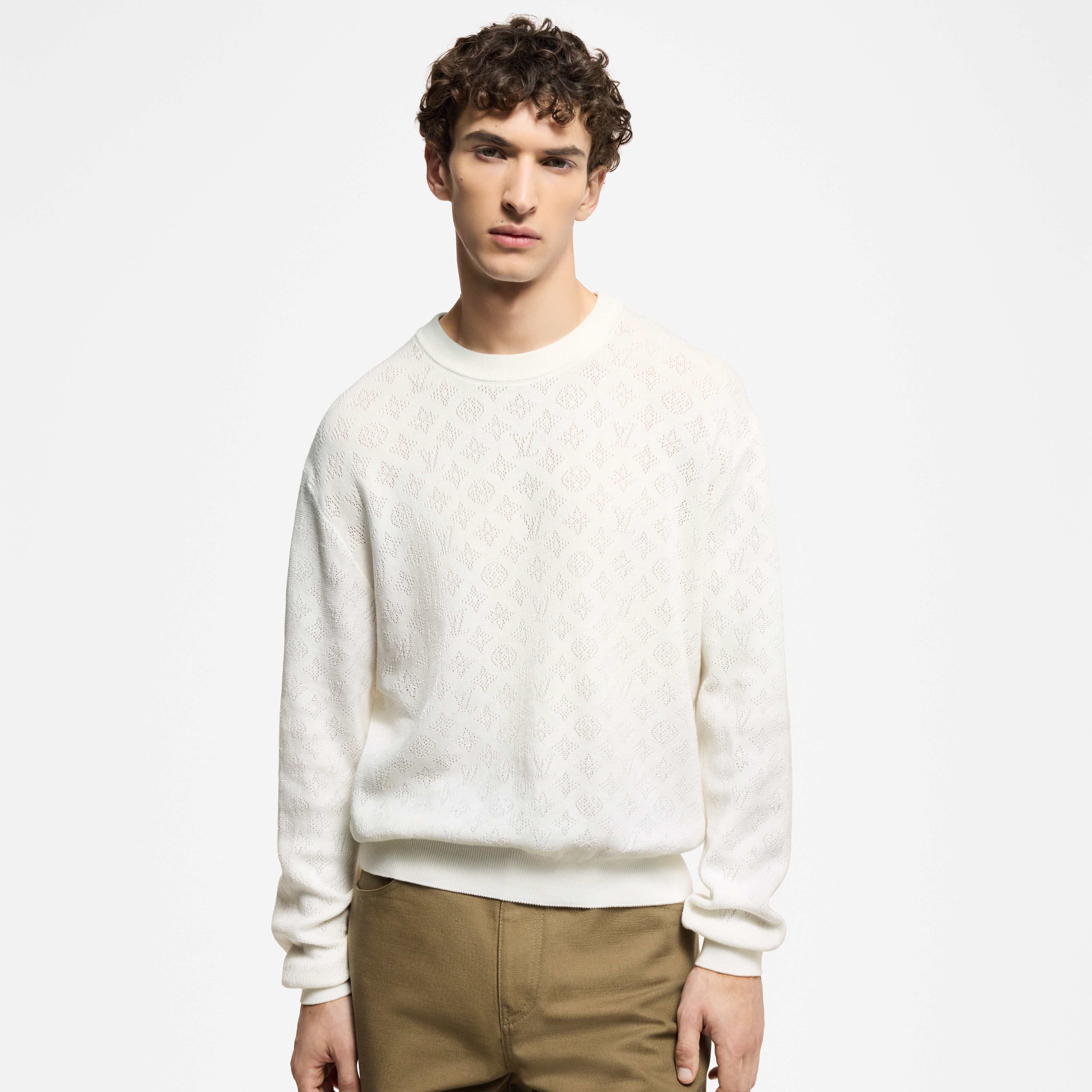 Jersey Monogram en punto pointelle de algodón  Hombre Prêt-à-Porter Todo Prêt-à-Porter | LOUIS VUITTON (Zoom de producto)