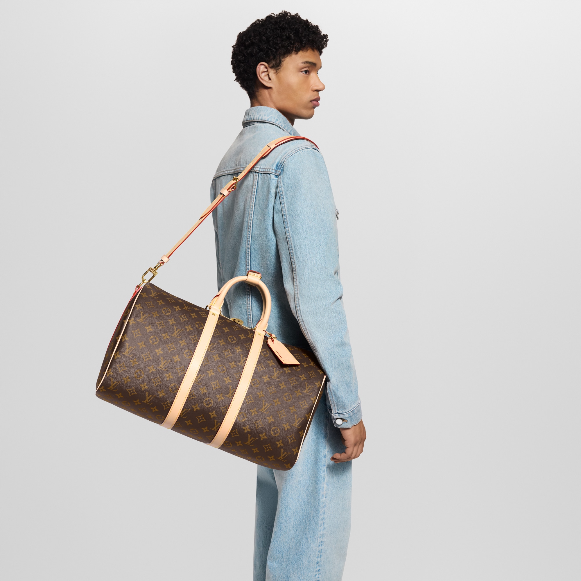 Keepall 45 con bandolera Lona Monogram Hombre Viaje Bolsos de viaje | LOUIS VUITTON (Zoom de producto)