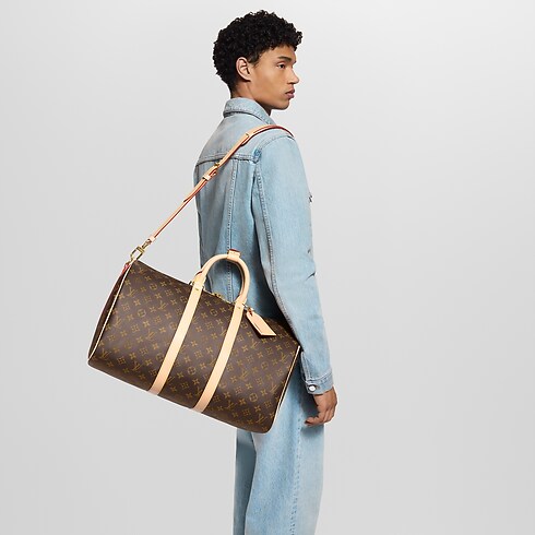 Keepall 45 con bandolera Lona Monogram Hombre Viaje Bolsos de viaje | LOUIS VUITTON (Zoom de producto)