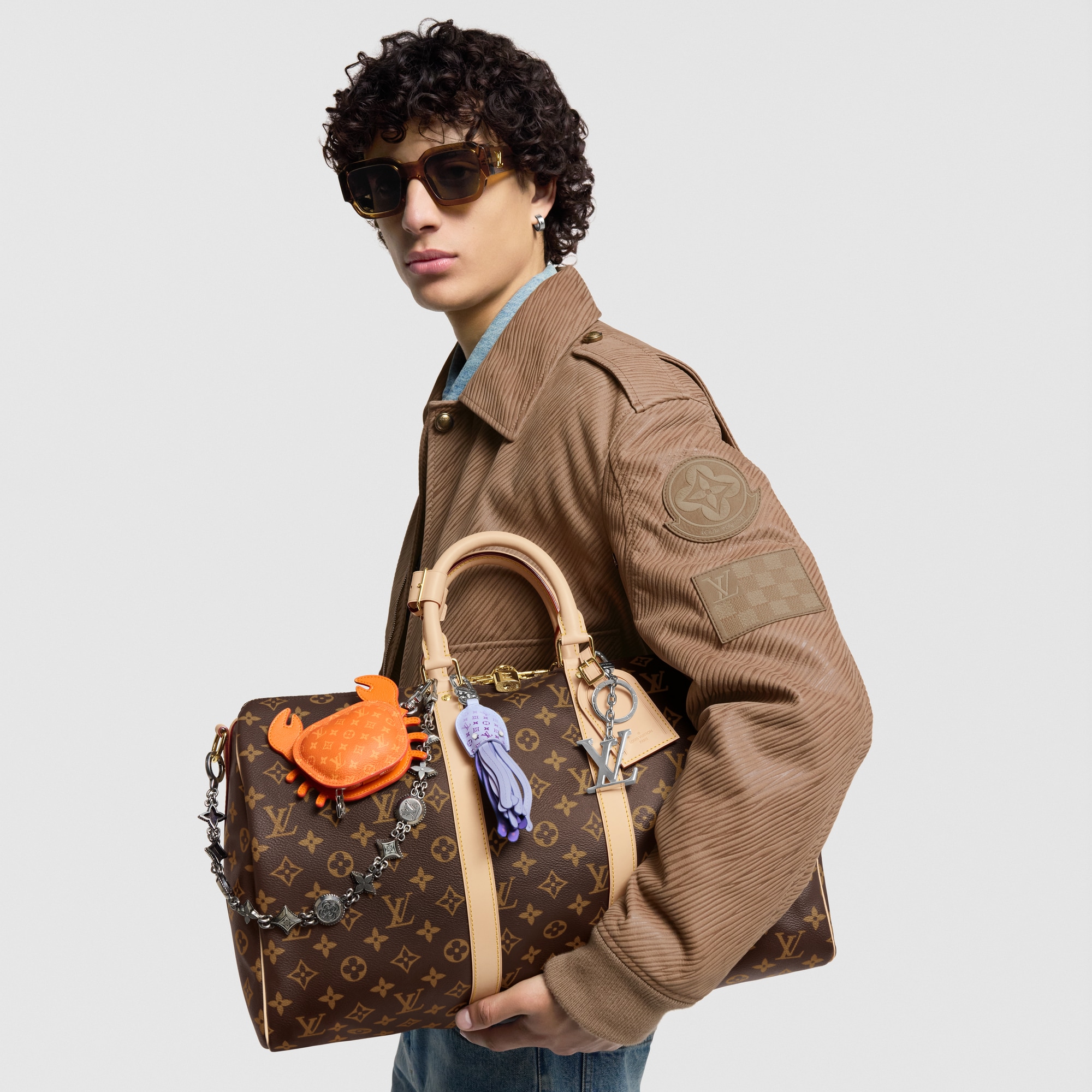 Keepall 45 con bandolera Lona Monogram Hombre Viaje Bolsos de viaje | LOUIS VUITTON (Zoom de producto)