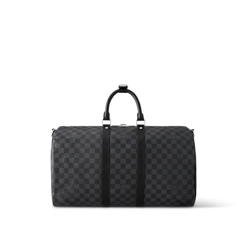Keepall 45 con bandolera Toile Damier Graphite Hombre Viaje Todo el equipaje y accesorios | LOUIS VUITTON (Zoom de producto)
