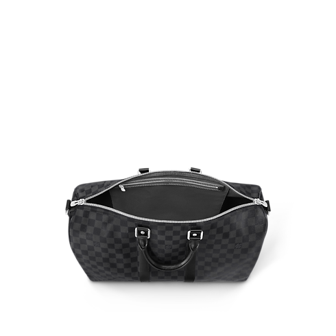 Keepall 45 con bandolera Toile Damier Graphite Hombre Viaje Todo el equipaje y accesorios | LOUIS VUITTON (Zoom de producto)
