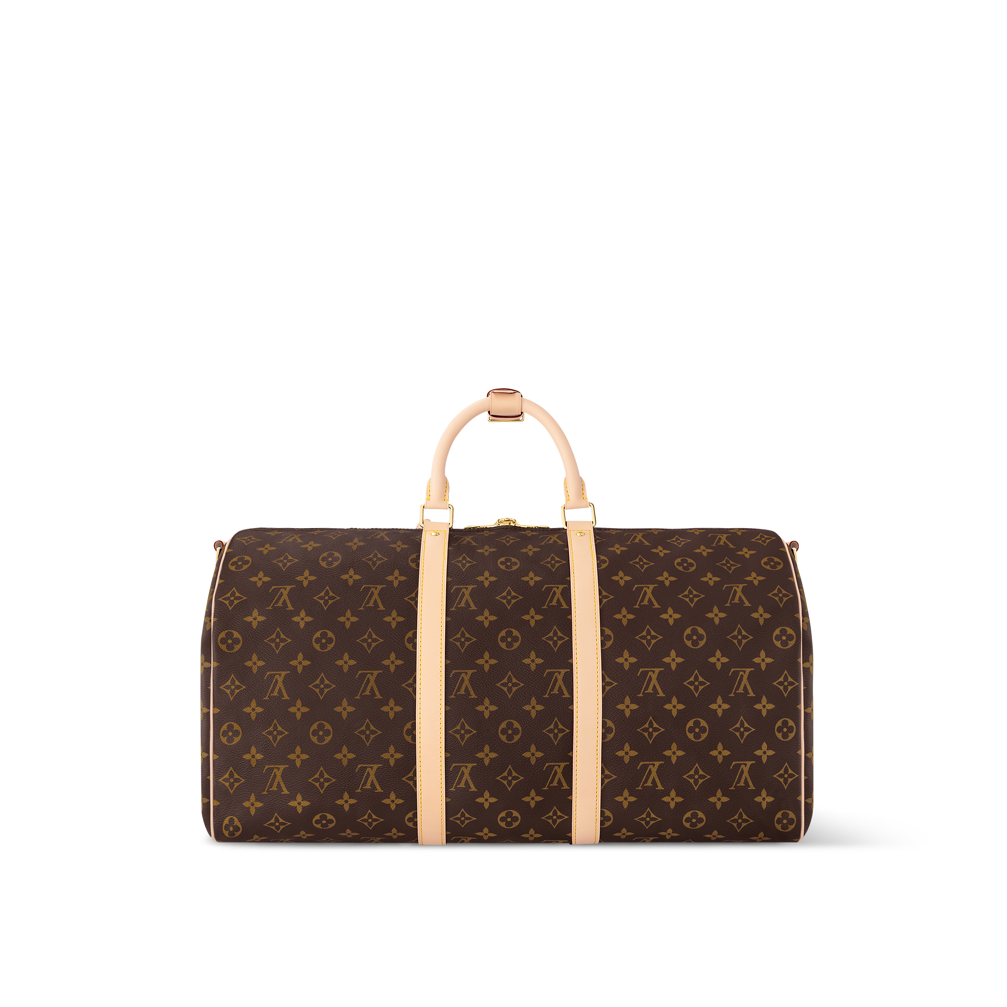 Keepall 50 con bandolera Lona Monogram Bolsos y pequeña marroquinería Personalización de artículos de cuero } | LOUIS VUITTON (Zoom de producto)