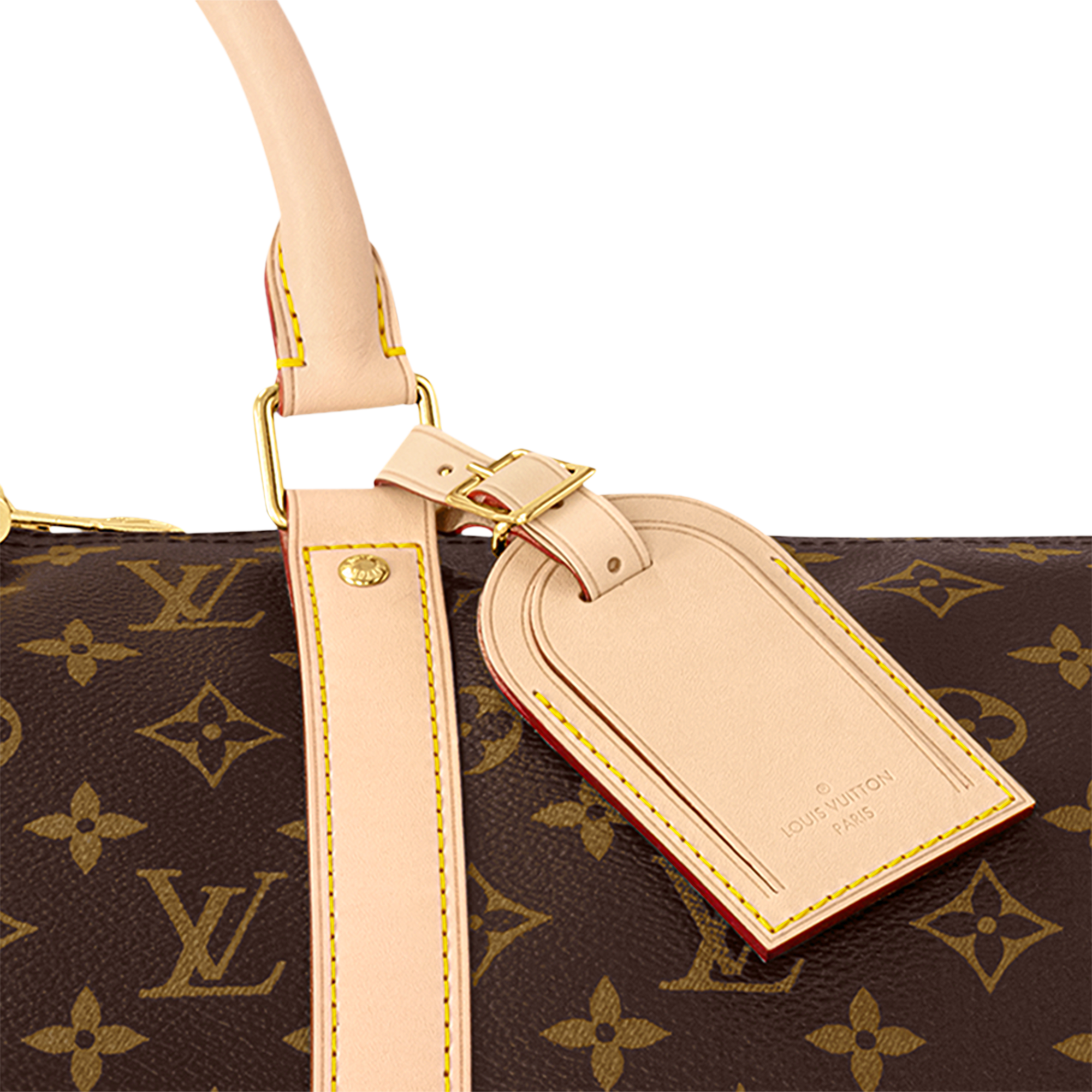 Keepall 50 con bandolera Lona Monogram Bolsos y pequeña marroquinería Personalización de artículos de cuero } | LOUIS VUITTON (Zoom de producto)
