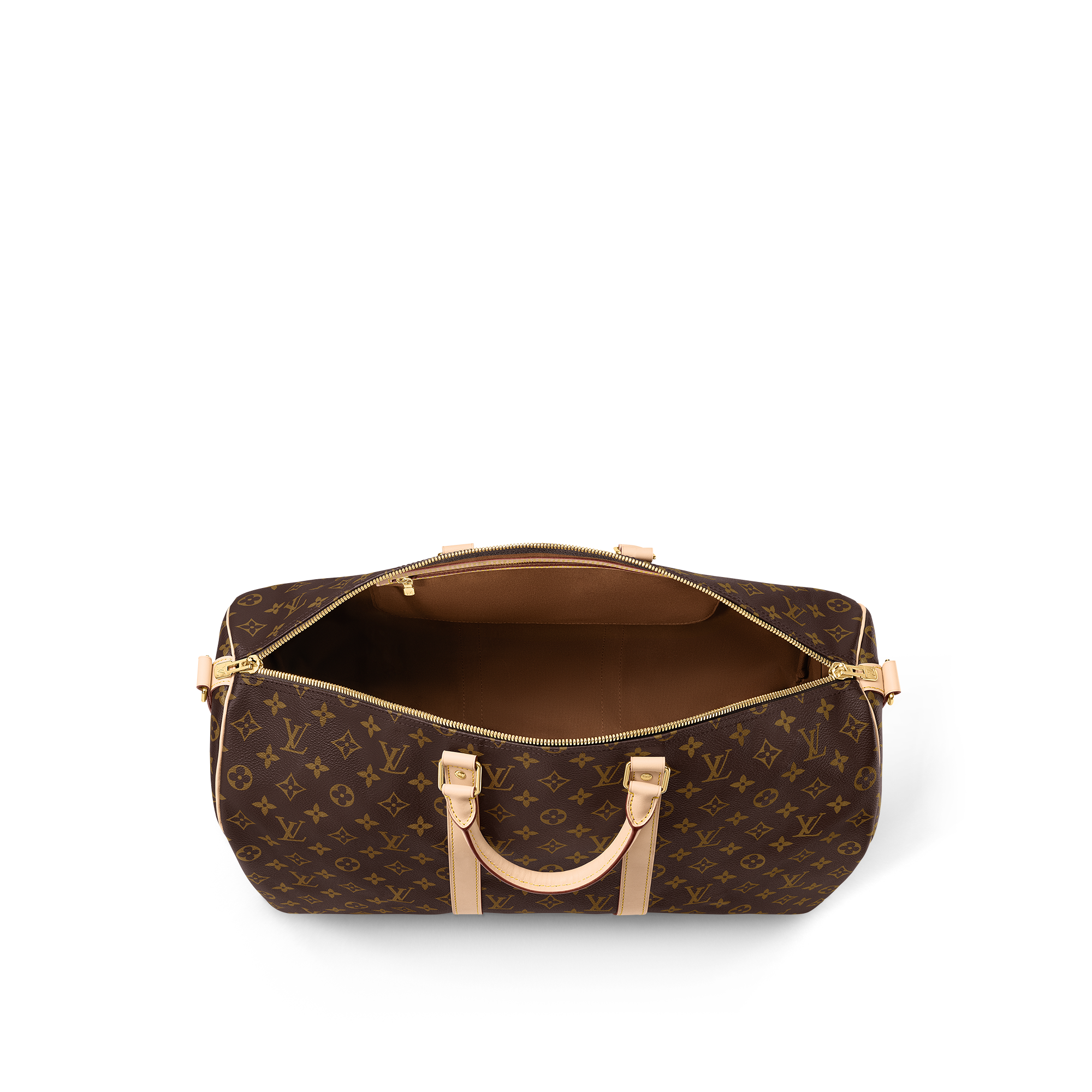 Keepall 50 con bandolera Lona Monogram Bolsos y pequeña marroquinería Personalización de artículos de cuero } | LOUIS VUITTON (Zoom de producto)