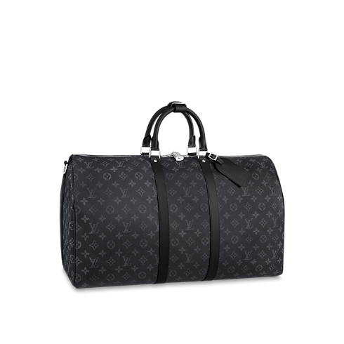 Keepall 55 con bandolera Monogram Eclipse Hombre Viaje Bolsos de viaje | LOUIS VUITTON (Zoom de producto)