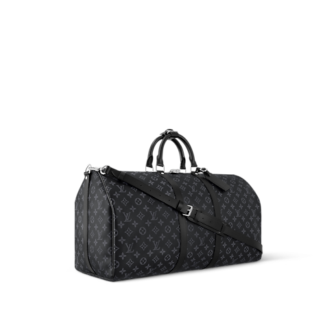 Keepall 55 con bandolera Monogram Eclipse Hombre Viaje Bolsos de viaje | LOUIS VUITTON (Zoom de producto)