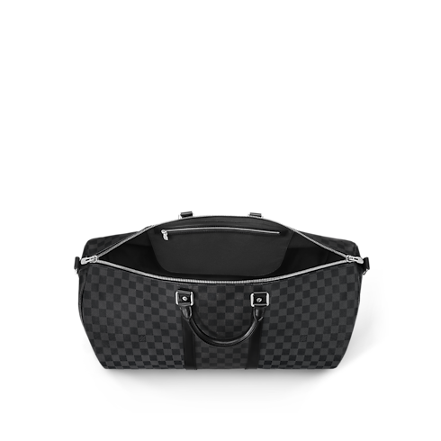 Keepall 55 con bandolera Toile Damier Graphite Hombre Viaje Bolsos de viaje | LOUIS VUITTON (Zoom de producto)