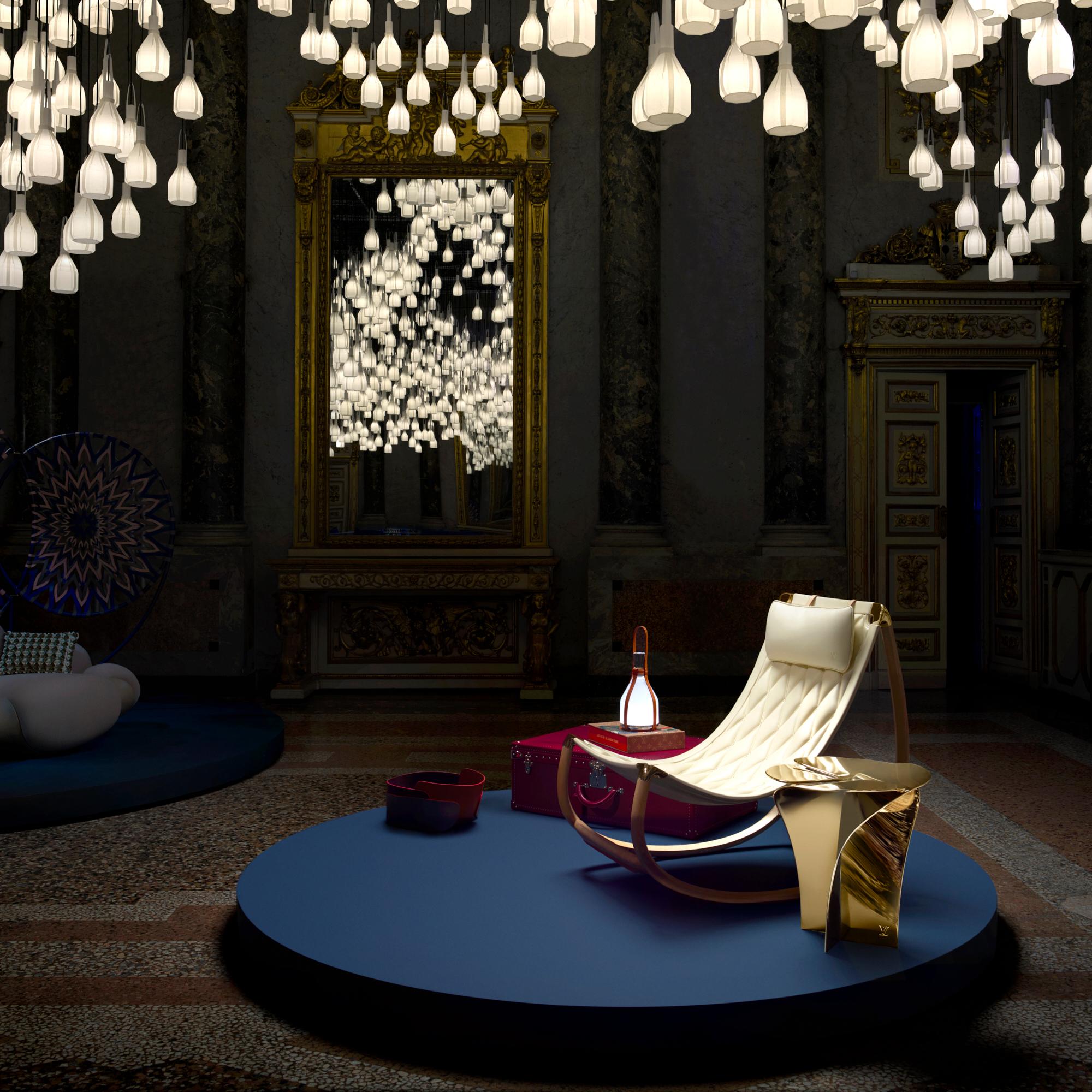 Lámpara Bell de Edward Barber y Jay Osgerby Piel y otros materiales Novedades Holiday Selección para ella | LOUIS VUITTON (Zoom de producto)