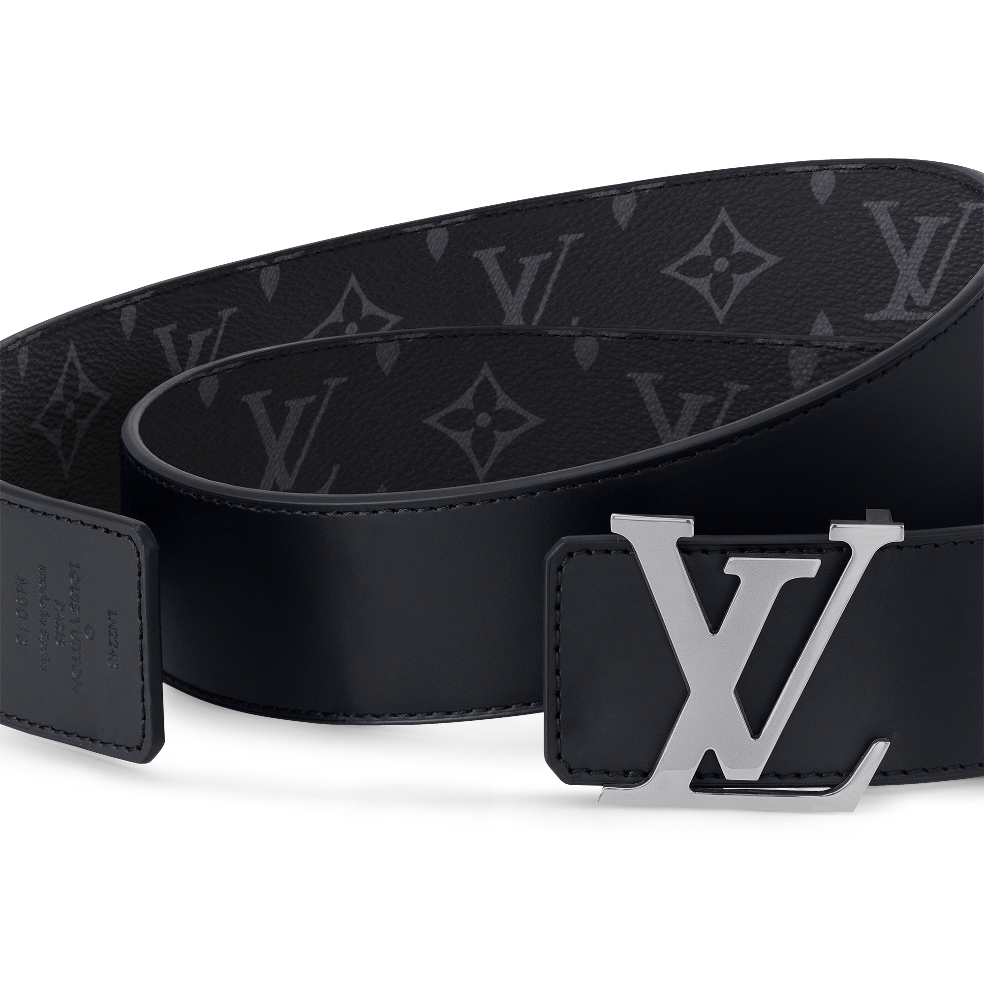 LV Initiales 40 mm reversible Lona Monogram Eclipse Hombre Accesorios Cinturones | LOUIS VUITTON (Zoom de producto)
