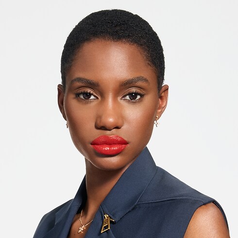 LV Rouge - Recarga de barra de labios satinada Perfumes y Beauty Labios } | LOUIS VUITTON (Zoom de producto)