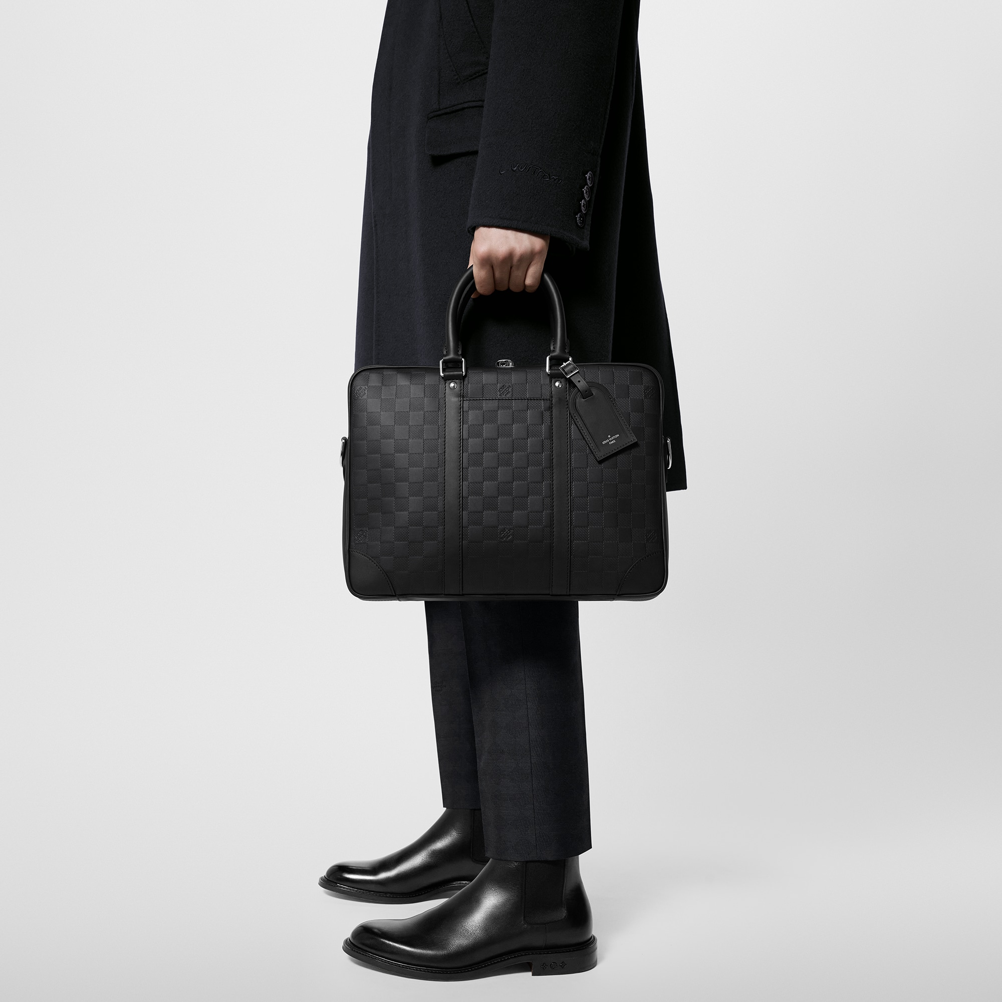Maletín Porte-Documents Voyage NM Piel Damier Infini Hombre Bolsos Todas las colecciones | LOUIS VUITTON (Zoom de producto)