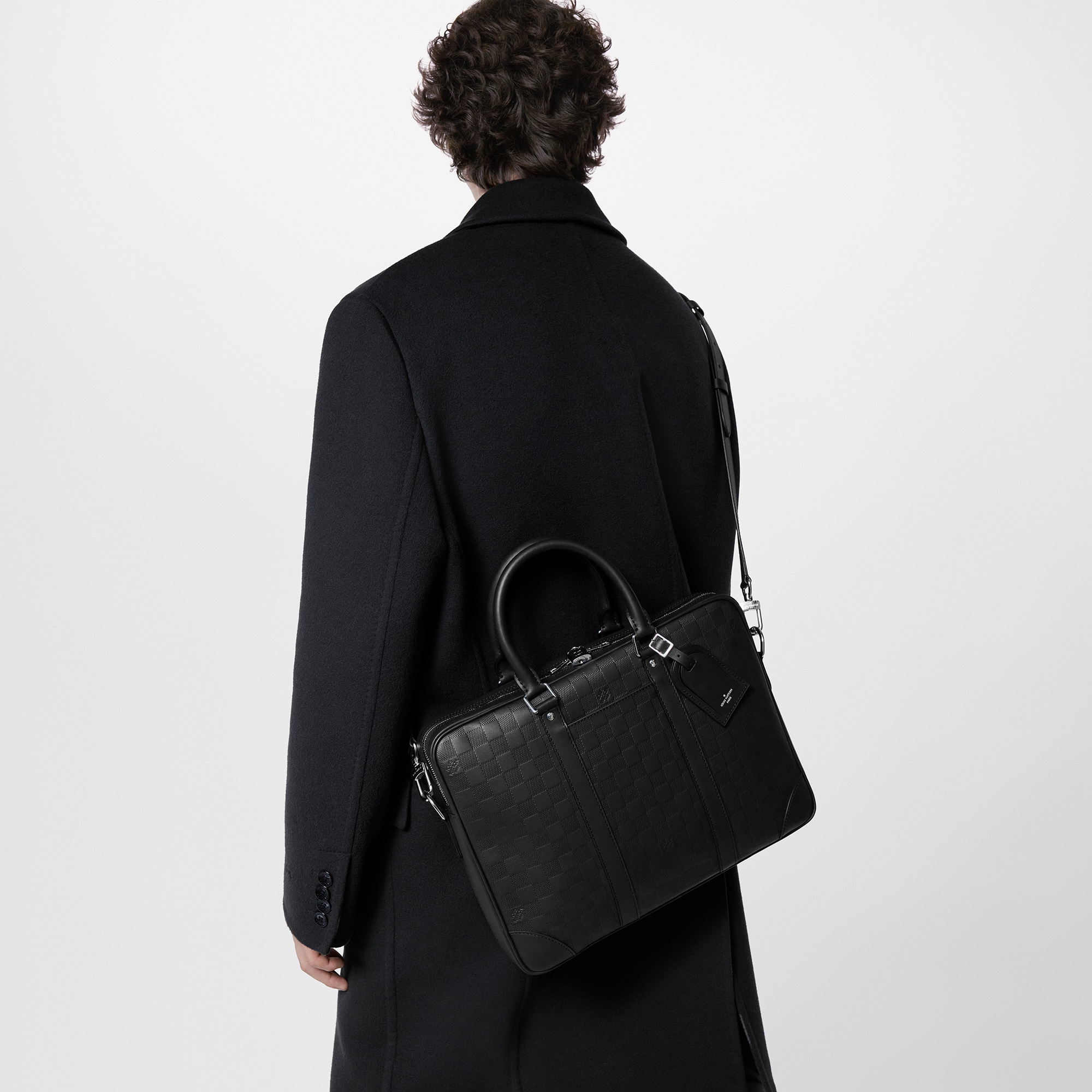 Maletín Porte-Documents Voyage NM Piel Damier Infini Hombre Bolsos Todas las colecciones | LOUIS VUITTON (Zoom de producto)