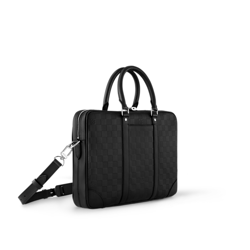 Maletín Porte-Documents Voyage NM Piel Damier Infini Hombre Bolsos Todas las colecciones | LOUIS VUITTON (Zoom de producto)