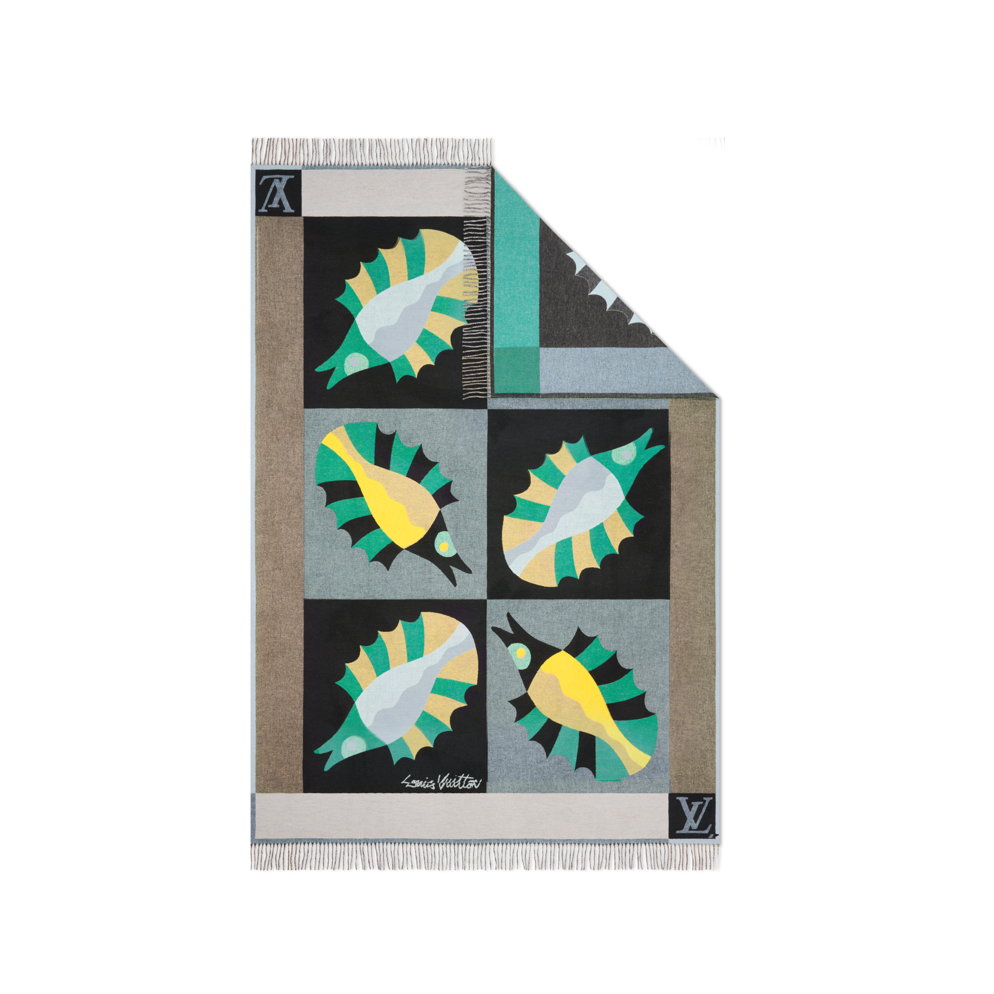 Manta Animali Fantastici Fish  Baúles, Viaje y Hogar Hogar y Decoración de mesa Accesorios para el hogar | LOUIS VUITTON (Zoom de producto)