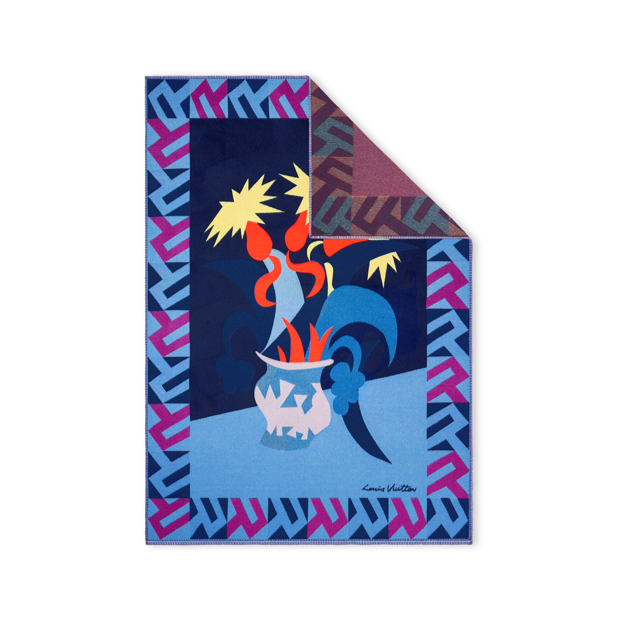 Manta Animali Fantastici Flowers  Baúles, Viaje y Hogar Hogar y Decoración de mesa Accesorios para el hogar | LOUIS VUITTON (Zoom de producto)