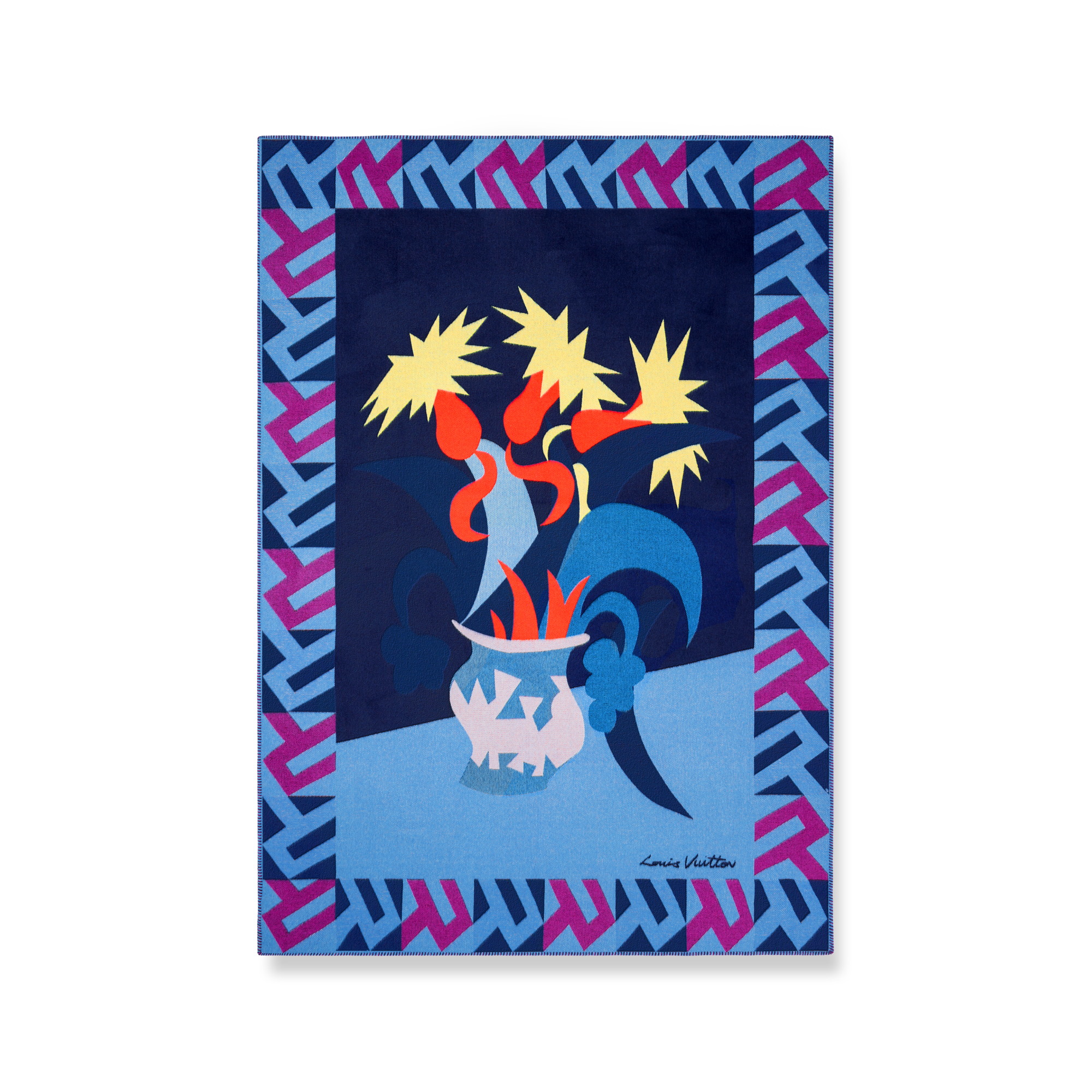 Manta Animali Fantastici Flowers  Baúles, Viaje y Hogar Hogar y Decoración de mesa Accesorios para el hogar | LOUIS VUITTON (Zoom de producto)