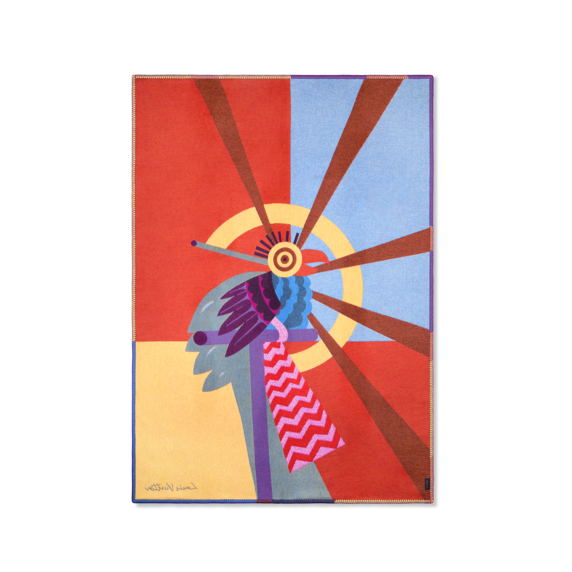 Manta Animali Fantastici Parrot  Baúles, Viaje y Hogar Hogar y Decoración de mesa Accesorios para el hogar | LOUIS VUITTON (Zoom de producto)