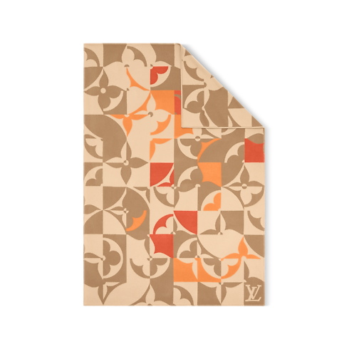 Manta Flower Puzzle 140 x 200 Baúles, Viaje y Hogar Hogar y Decoración de mesa Accesorios para el hogar | LOUIS VUITTON (Zoom de producto)