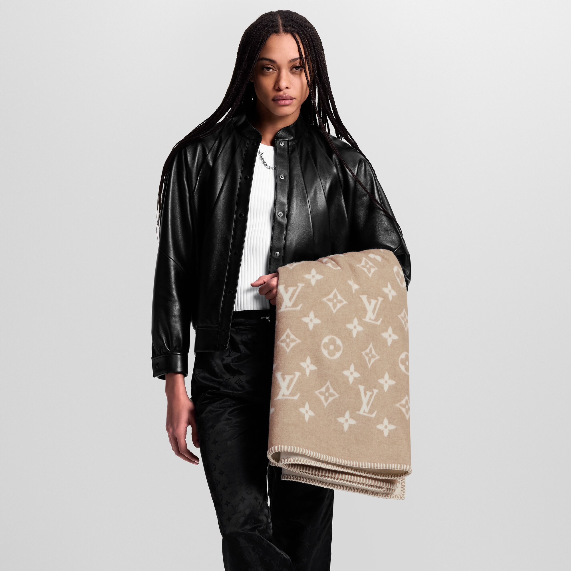 Manta Neo Monogram S00 Mujer Accesorios Accesorios para el hogar | LOUIS VUITTON (Zoom de producto)